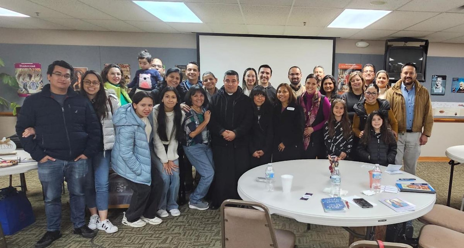 Missionaries are pictured during a training session on the Divine Will in November 2023. (Photo courtesy of Carolina Aguilar-Garibay for Detroit Catholic en Español)