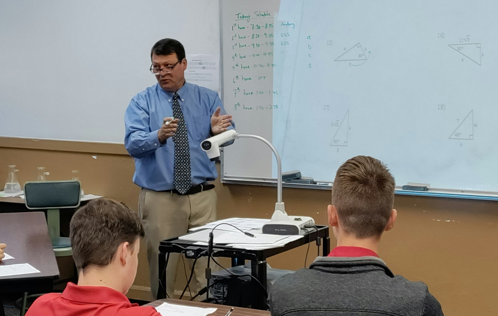 Sean Clouse has been teaching and coaching at St. Mary’s Prep for 32 years, “As much as I enjoy coaching,” he says, “I enjoy teaching even more. To me there is no difference. Coaching is teaching on the field and teaching is coaching in the classroom.” (Photo by Don Horkey | Special to Detroit Catholic)