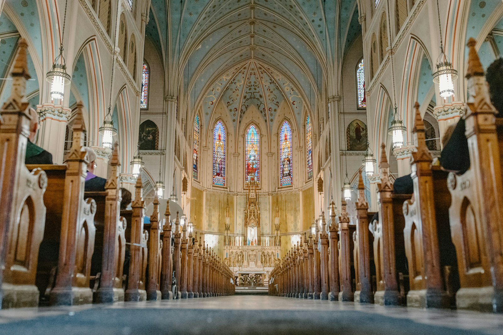 The groundbreaking partnership with The Catholic Initiative will allow for the complete restoration and rehabilitation of the Basilica of Ste. Anne and its campus, including critical repairs and enhancements and an endowment to perpetually provide for the basilica's future maintenance and operations, freeing the parish community to focus on its mission of evangelization and service, leaders of the Archdiocese of Detroit, Ste. Anne Parish and the Pulte Family Charitable Foundation said. (Photo by Alissa Tuttle | Special to Detroit Catholic)