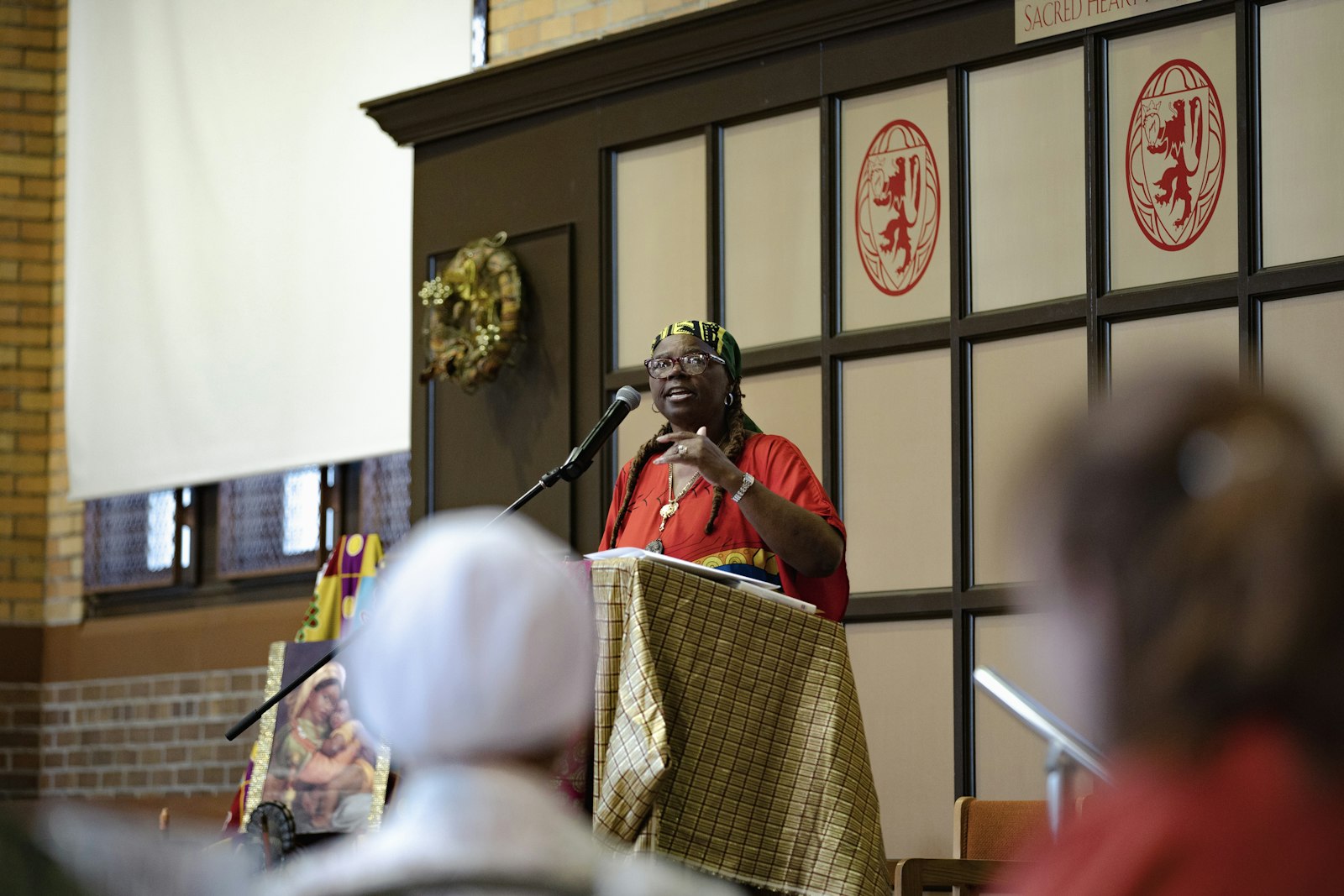 Dr. Valerie D. Lewis-Mosley delivers the keynote address during the annual Black Catholic Women's Conference on August 10 at Sacred Heart Major Seminary in Detroit.