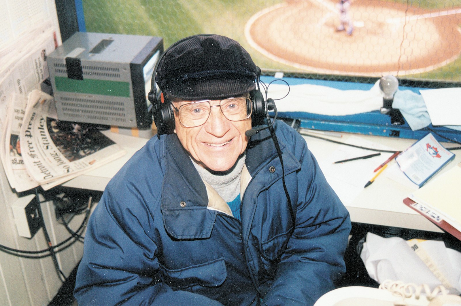 Ernie Harwell was the beloved voice of the Detroit Tigers for generations and in big ways and in small made a difference in the lives of listeners. (Michigan Catholic file photo via Detroit Tigers)
