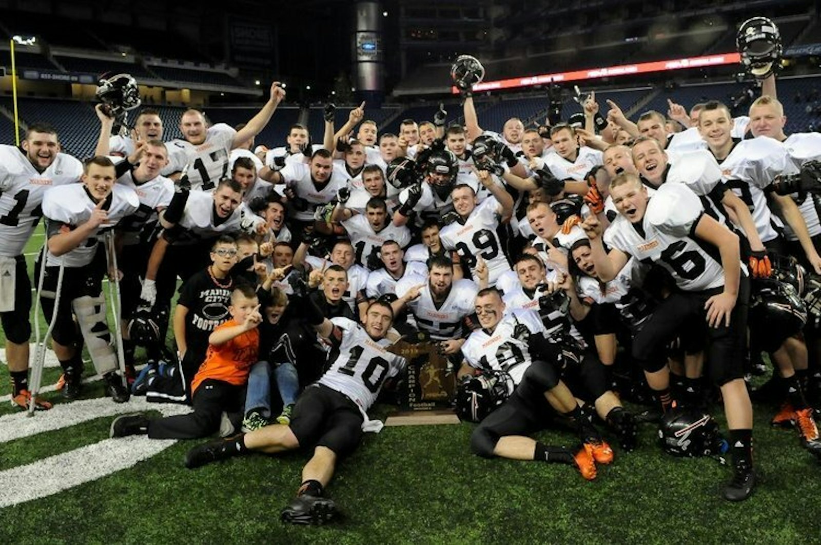 Under Ron Glodich’s guidance, Marine City High School won the MHSAA Division 4 state football championship in 2013, defeating Grand Rapids South Christian, 49-35. (Photo from ronglodich.com)
