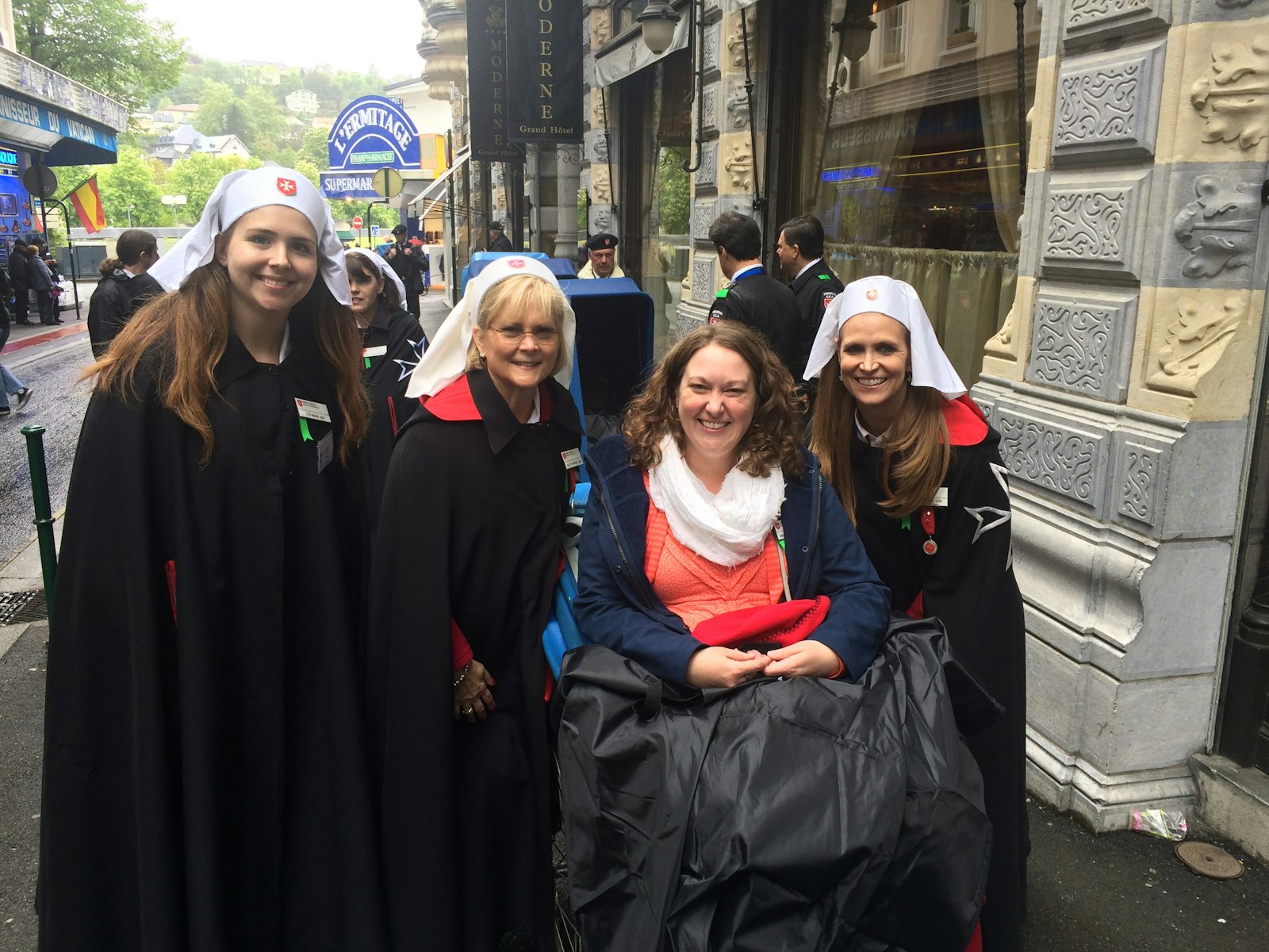 Amanda and Jason Cavanaugh attend a pilgrimage in Lourdes, France, in 2018 with the Federal Association of the Order of Malta based in Atlanta, Georgia, because one of Amanda’s cousins and his wife are members of the order there.