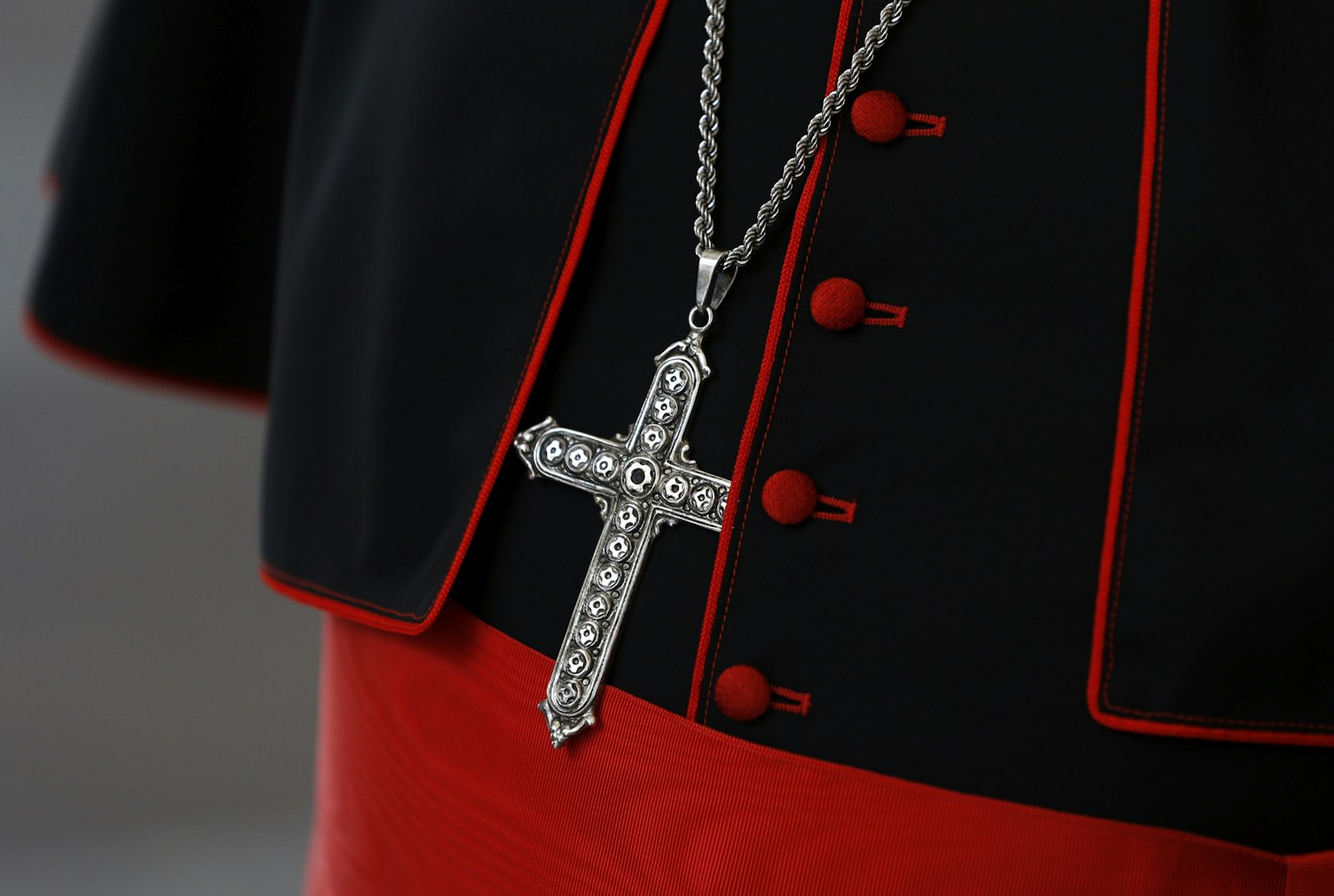 The pectoral cross of a cardinal is pictured in this photograph taken at the Vatican on June 11, 2021. (Vatican Media | CNS photo)