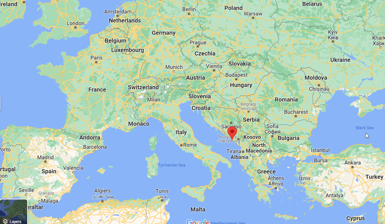 La actual ciudad de Herceg Novi se encuentra en la orilla oriental del mar Adriático, en el país del sur de Europa, Montenegro. En su día fue sede de una diócesis católica, pero muchos de los detalles se han perdido en la historia. (Google Maps)
