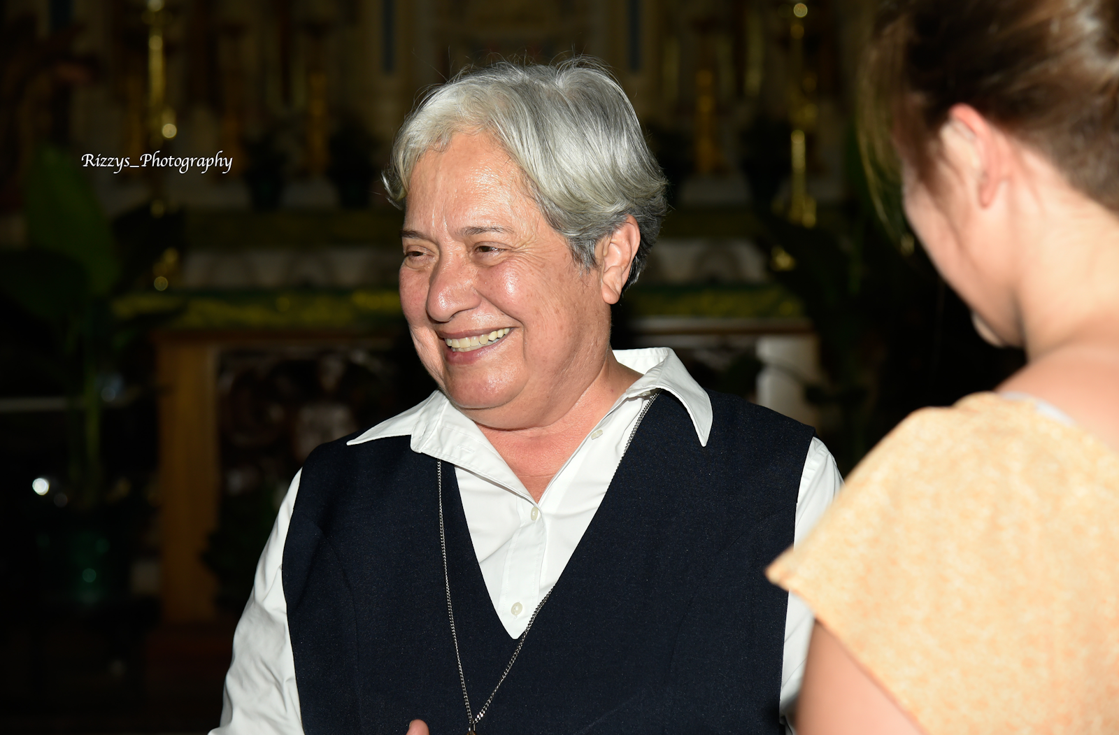 Sr. Pimentel, director of Catholic Charities of the Rio Valley in Texas, spoke at Ste. Anne as part of a four-stop tour in southeast Michigan, which included lunch with local Catholic school students. (Rizzys_Photography | Special to Detroit Catholic)