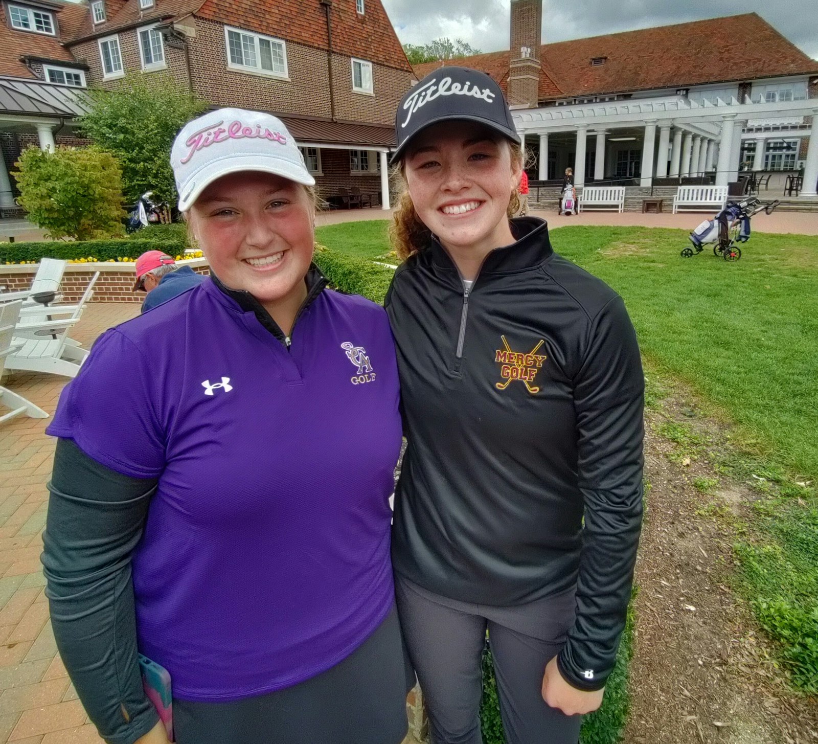 They’re both sophomores and they’re both 2022 CHSL girls golf medalists. Rachel Fay (left) shot a 72 on the Detroit Golf Club course to lead the Cardinal Division while Maeve Casey had a 1-over par 70 to top the Bishop Division.