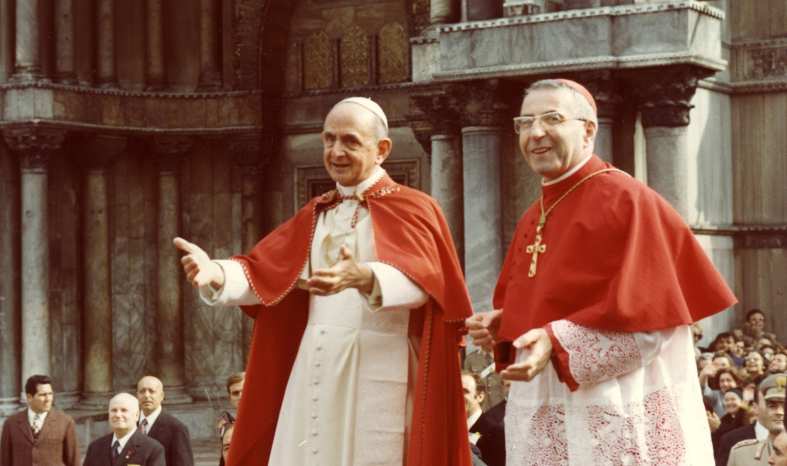 Pope Paul VI and Archbishop Albino Luciani, the future Pope John Paul I, are pictured in Venice in September 1972. The editorial director of Vatican News, Andrea Tornielli, wrote in a June 21 article that Archbishop Albino Luciani, the future Pope John Paul I, had hoped that Pope Paul VI would liberalize church teaching on artificial birth control, but when he didn't, the archbishop helped promote acceptance of "Humanae Vitae." (CNS photo)