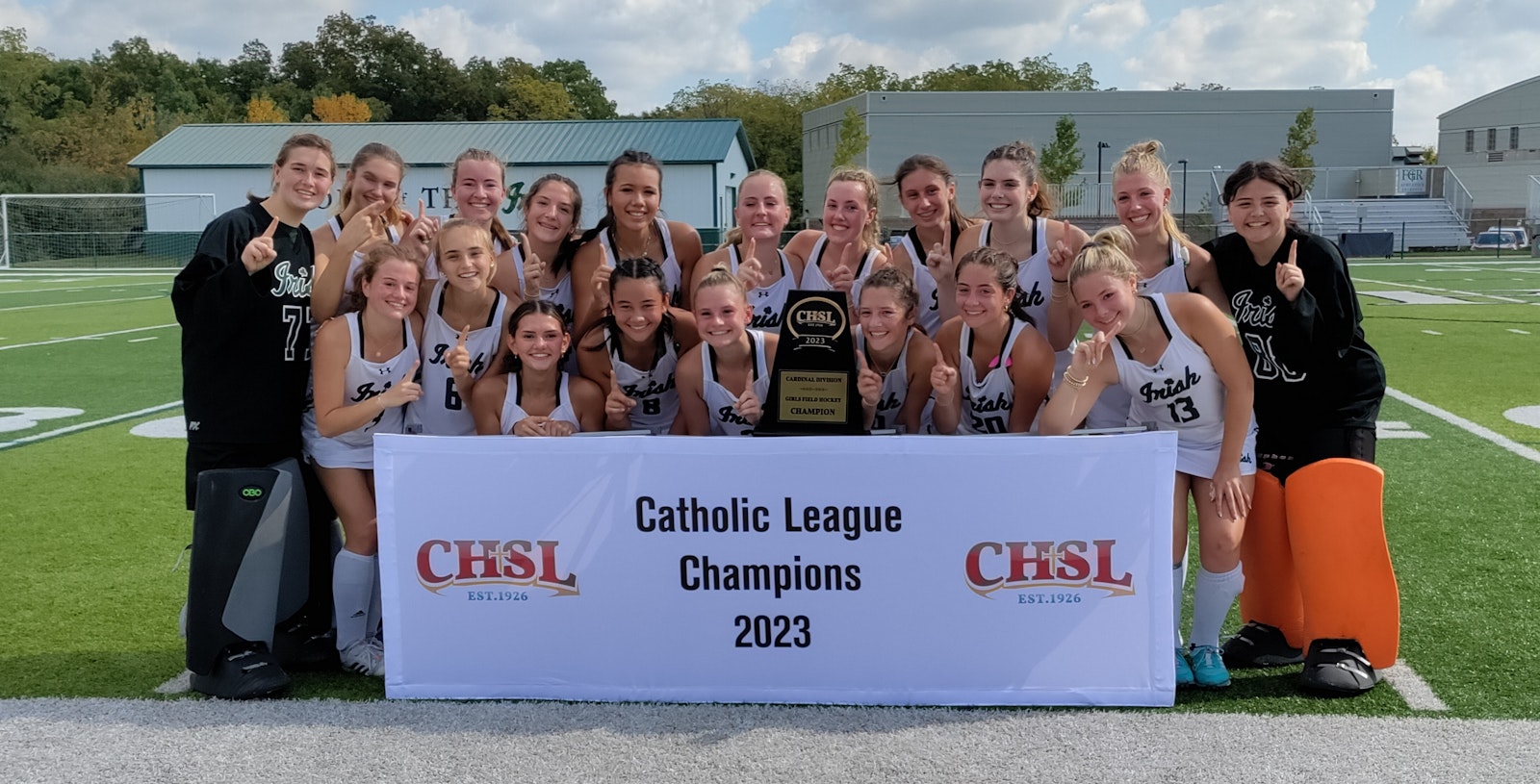 Ann Arbor Fr. Gabriel Richard's girls field hockey team has won three CHSL championships in a row.