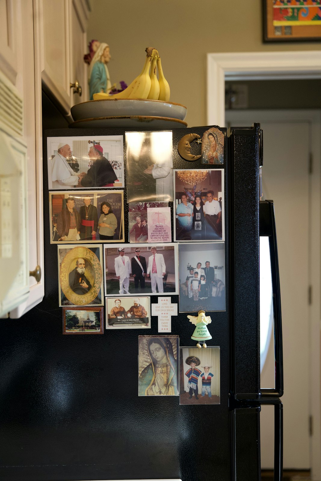 The walls, tables, and even the refrigerator in Truchan's home are covered with pictures of her four adult children and her husband, whom she affectionately refers to as her “beloved husband, Tony.” Pictures of her parents and siblings, who hail from Mexico, and of in-laws from Ukraine are everywhere.