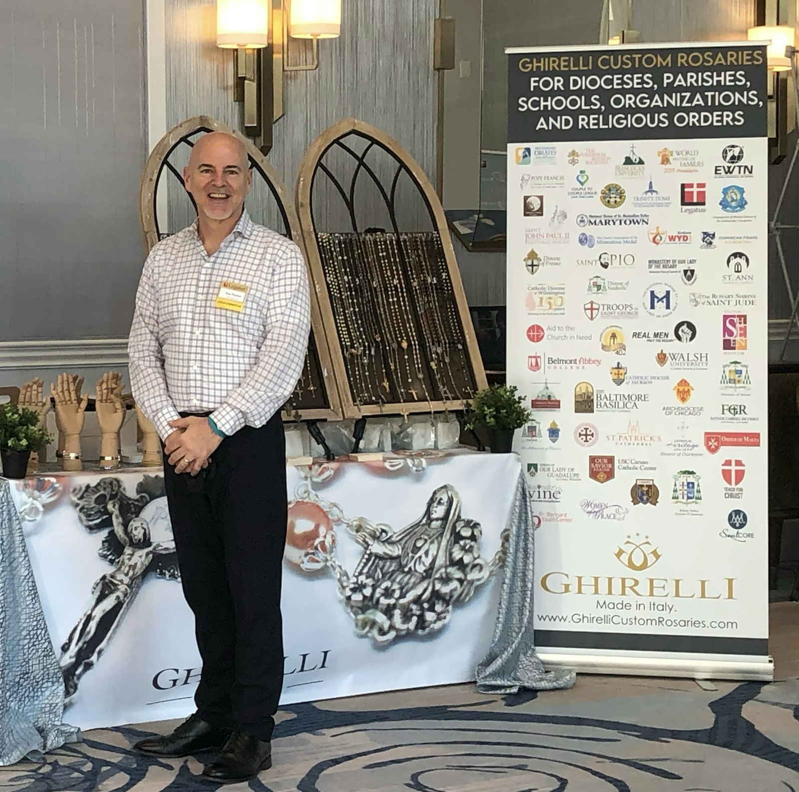 Metro Detroit native Dino Piccinini is the managing director of U.S. sales for Ghirelli, an Italian custom rosary designer. Piccinini said Ghirelli works with parishes, families and schools to craft commemorative rosaries for any occasion.