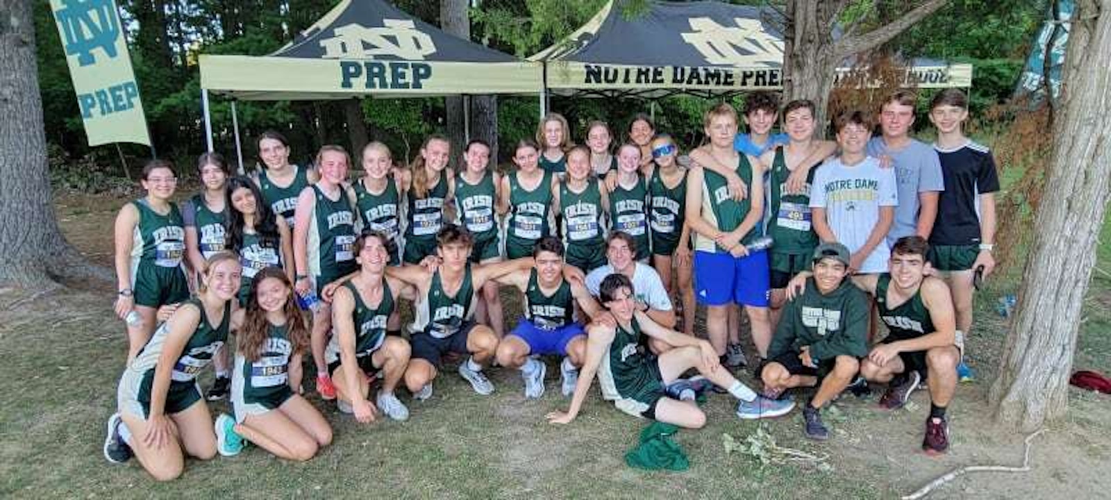 Kim Kriesel, who teaches at Notre Dame Lower School, serves as assistant coach of the Notre Dame Prep cross country team. She says faith is intertwined with everything the student-athletes do.