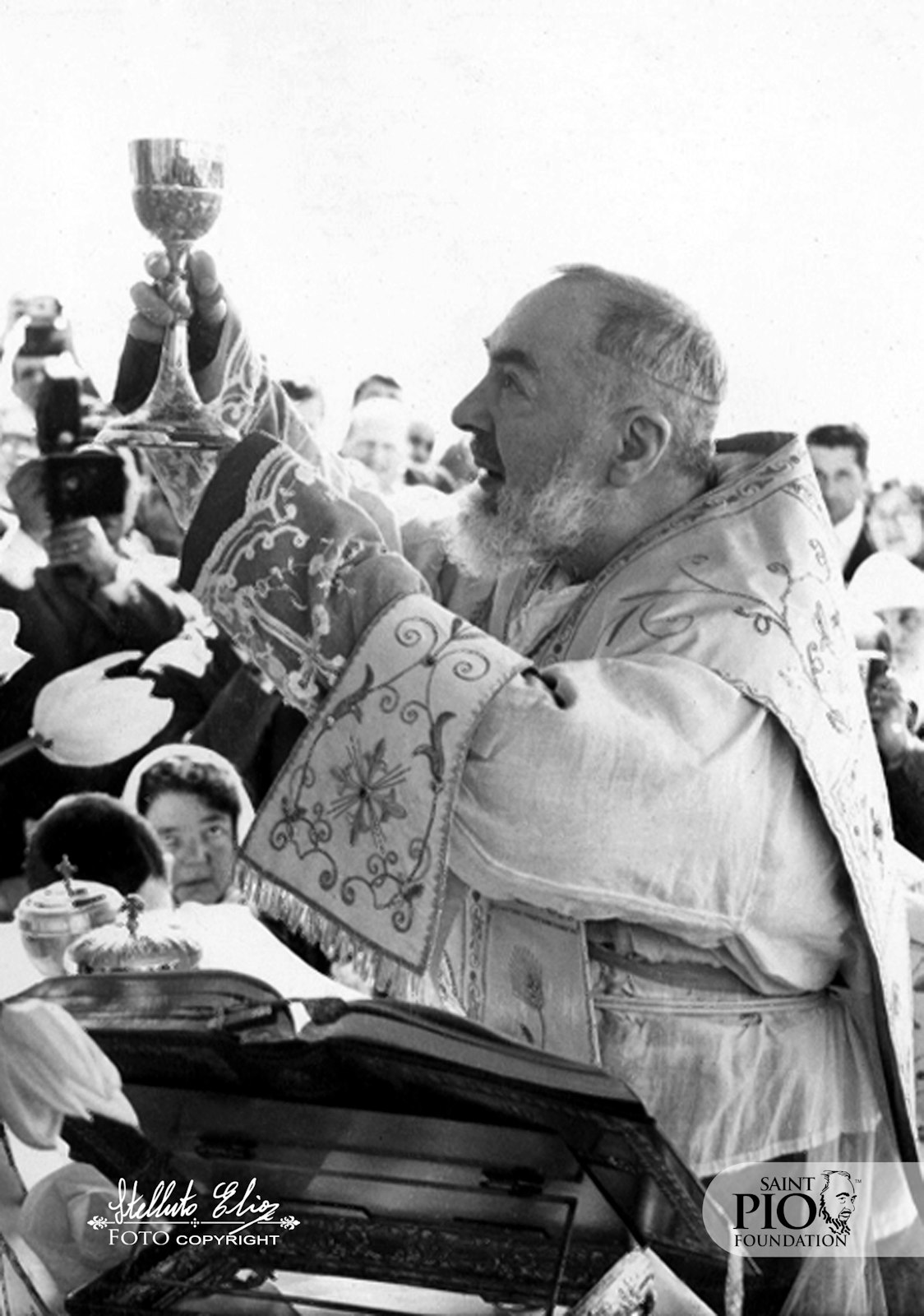 A newly released image of St. Padre Pio is seen in this undated photo. The Vatican hosted a presentation of 10 new photos of the Capuchin saint April 29, 2024. (CNS photo/Courtesy Saint Pio Foundation)