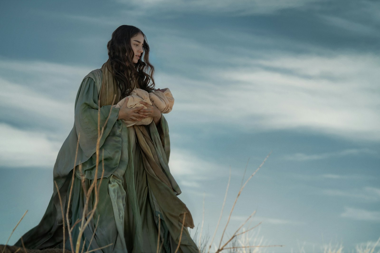 The film draws heavily from a mix of biblical and extra-biblical sources to tell the story of Mary — particularly from the non-canonical Protoevangelium of James — taking a fair share of creative liberties that blur many lines between biblical chronology and Hollywood dramatization.