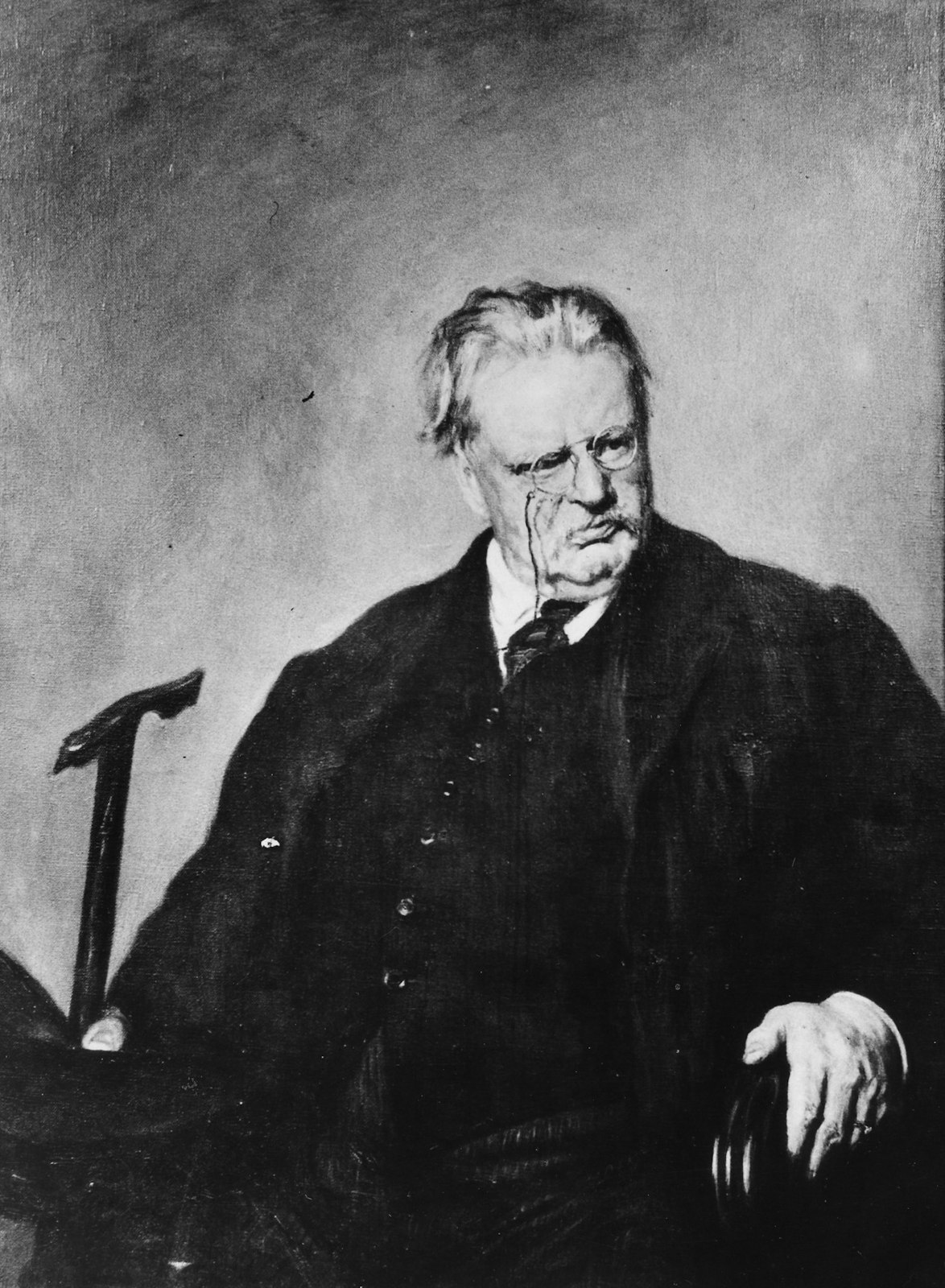 This is an undated portrait of G.K. Chesterton by Edwin Swan. Chesterton (1874-1936) was an agnostic who converted to Catholicism in 1922 and became one of Catholicism's best-known defenders. (OSV News photo/John Carroll University)