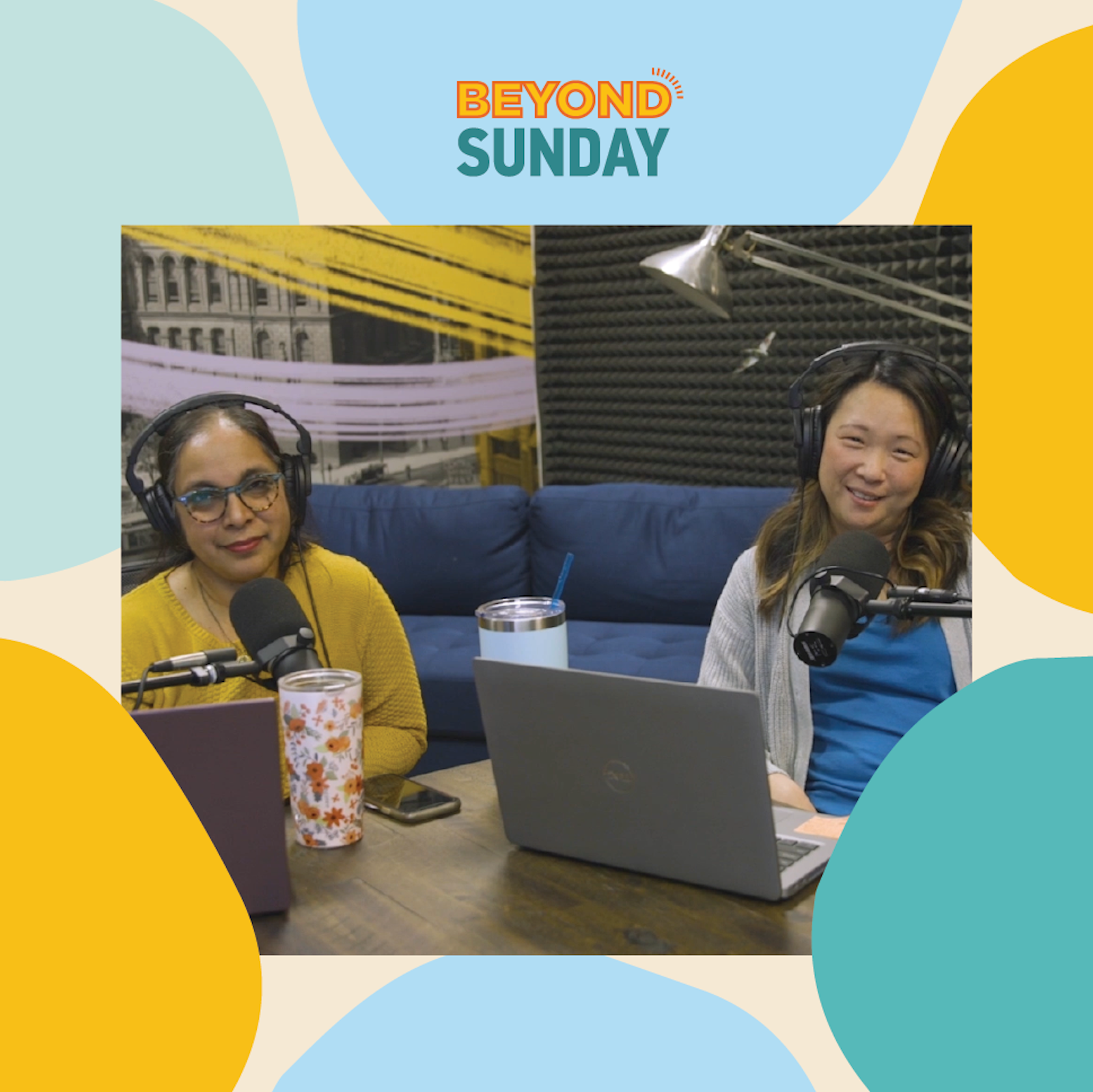 Rakhi McCormick, left, director of mission and outreach for Guardian Angels Parish in Clawson, and Nicole Joyce, associate director of family ministry for the Archdiocese of Detroit, will co-host "Beyond Sunday," a new podcast that will supplement 52 Sundays 2023.