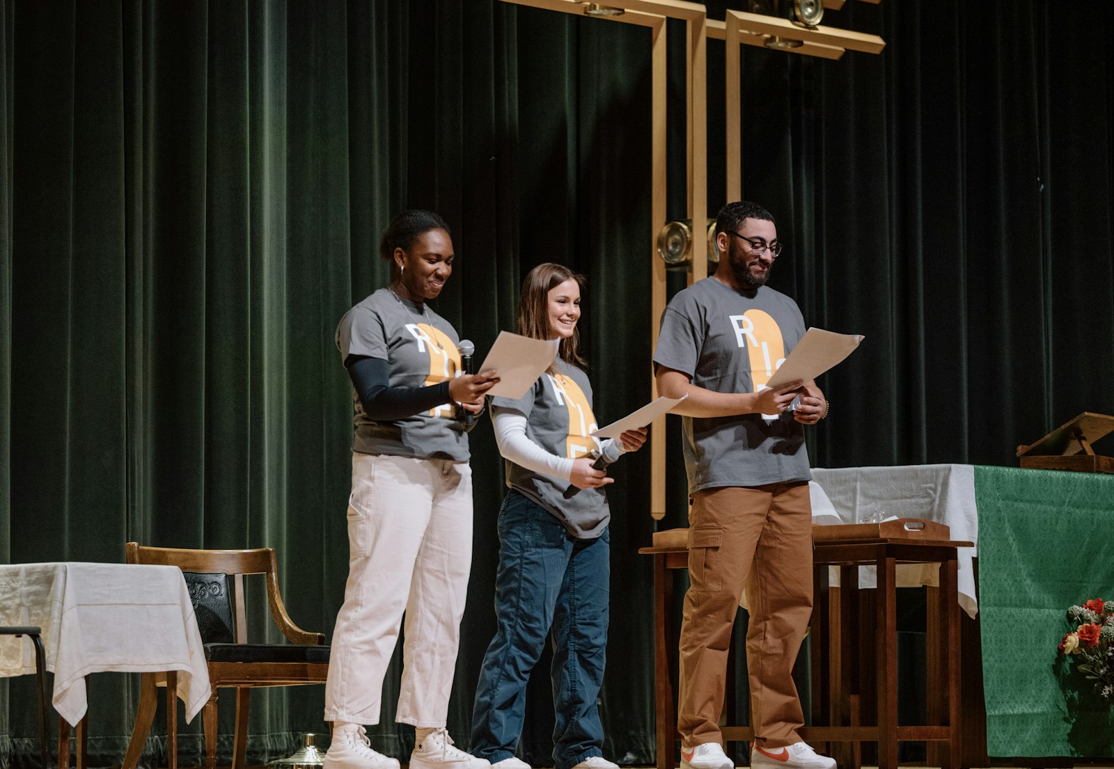 Young adult emcees will lead most of the conference, allowing the high schoolers to better relate to people near their own age, sharing their faith and what it means to be a young Catholic in today's world, said Laura Piccone-Hanchon, coordinator of youth ministry in the Archdiocese of Detroit. (Alissa Tuttle | Special to Detroit Catholic)