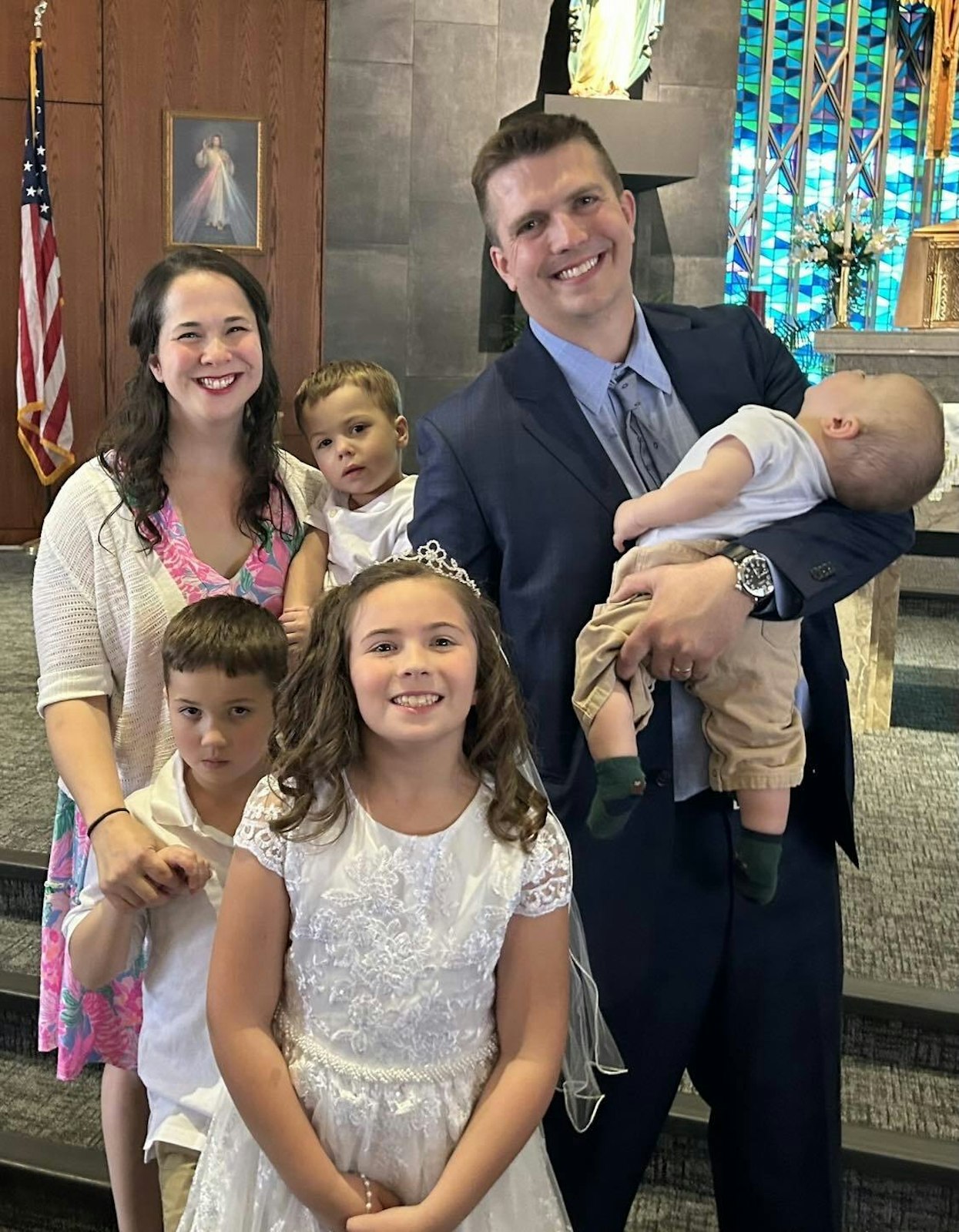 Lisa Kilijanczyk, pictured with her husband and four children, said she and her husband talked and prayed about baby names, even while dating, but since having their children, they’ve seen how God really was the one to choose their names. (Photo courtesy of Lisa Kilijanczyk)