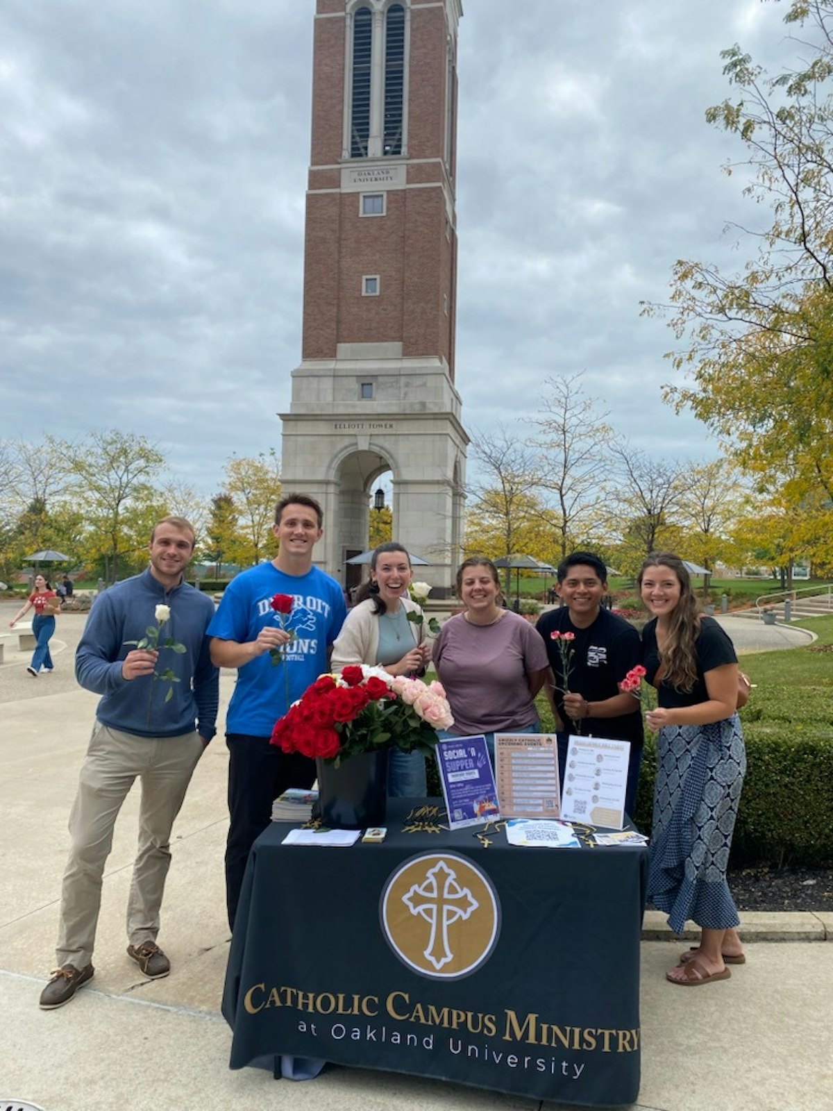 Each of Oakland's four FOCUS campus missionaries hosts two Bible studies, for a total of eight. Fr. Mateja said St. John Fisher's renewed emphasis on ministering to students speaks to its growth as one of the youngest parishes in the archdiocese.