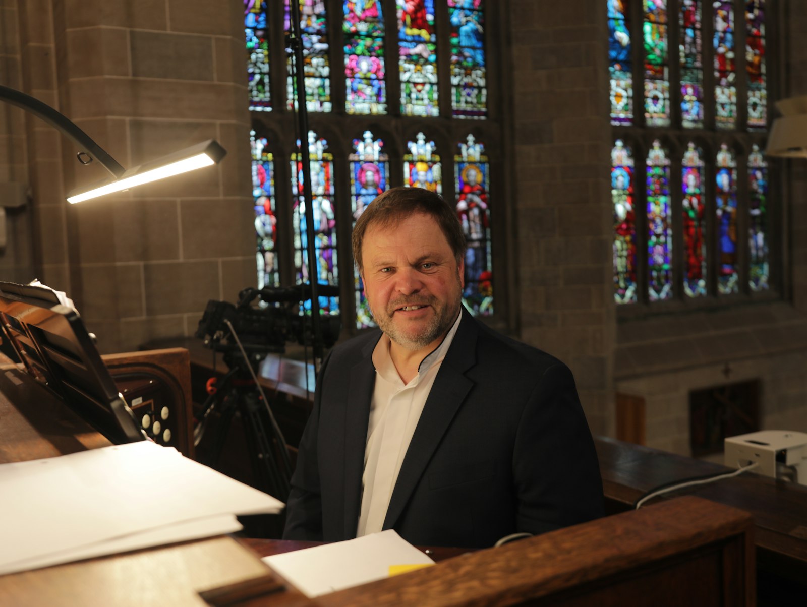 As musician for the cathedral, Buchholz adapts various hymns and styles of music played during archdiocesan gatherings at the cathedral, something more music directors and worship directors will have to adjust to as Families of Parishes incorporate different parishes communities into one Family of Parishes.