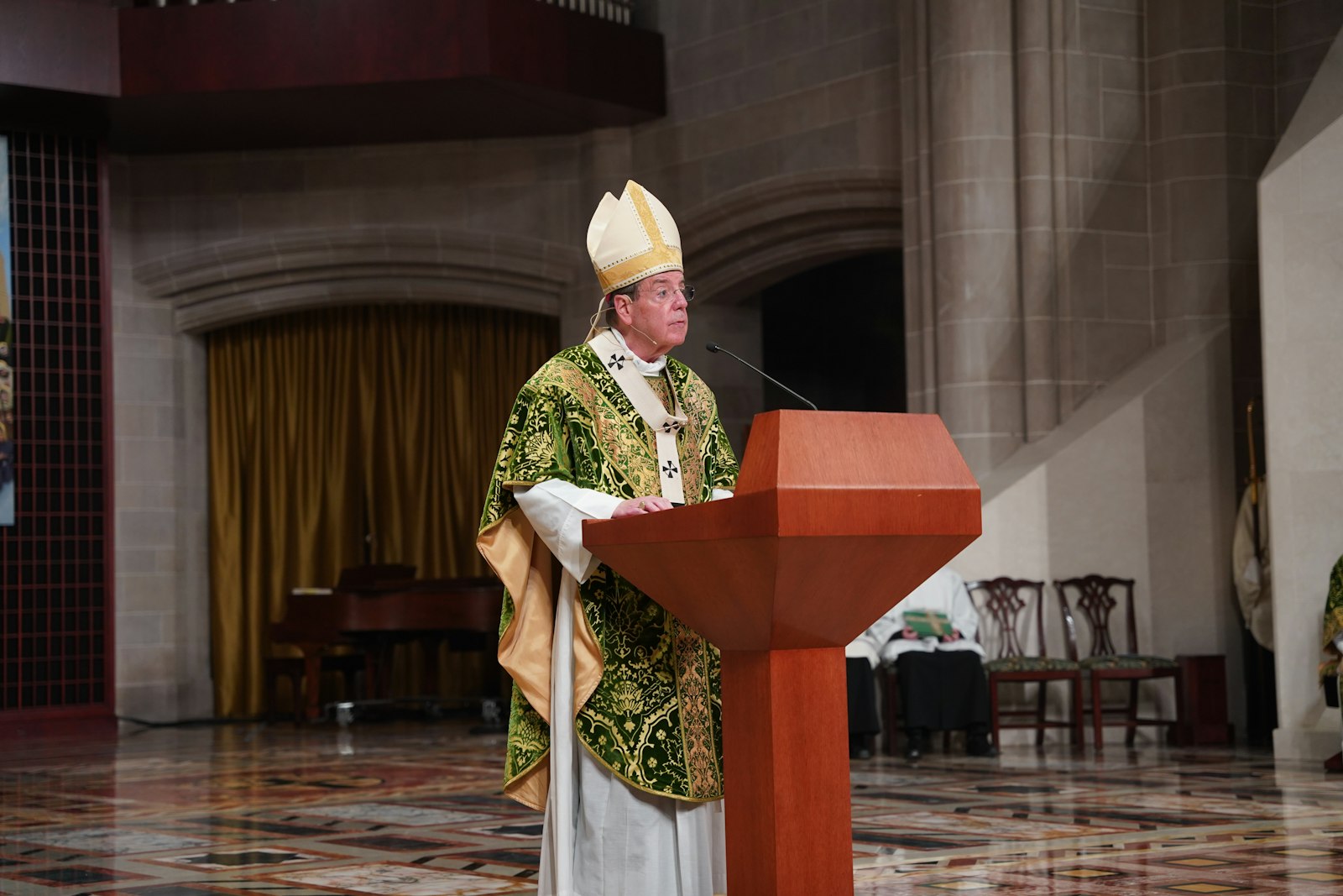 Before the final dismissal at the end of Mass, Archbishop Vigneron took the time to specifically address Respect Life Month and the Archdiocese of Detroit’s efforts to build a culture of life.