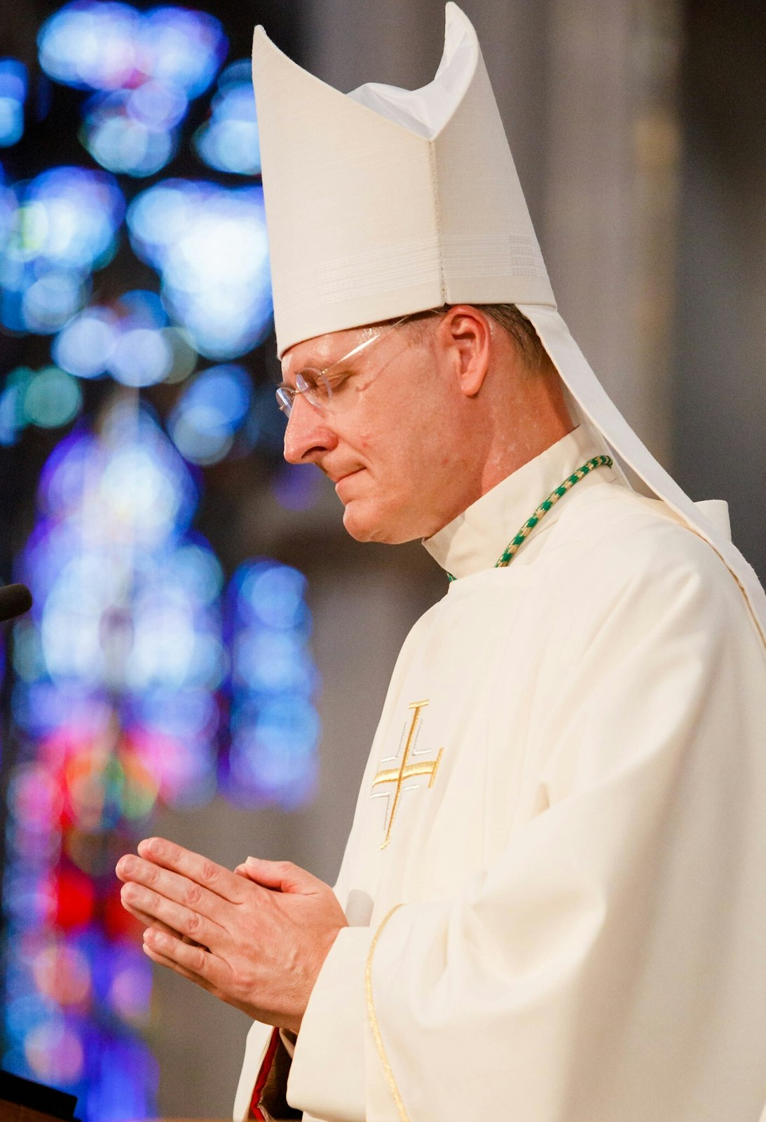 On his return to Michigan to serve as an auxiliary bishop of the Archdiocese of Detroit, Archbishop Russell said he's learned to approach God with "open arms," ready to receive whatever the Lord has in store for his life. (Gregory L. Tracy | The Boston Pilot)