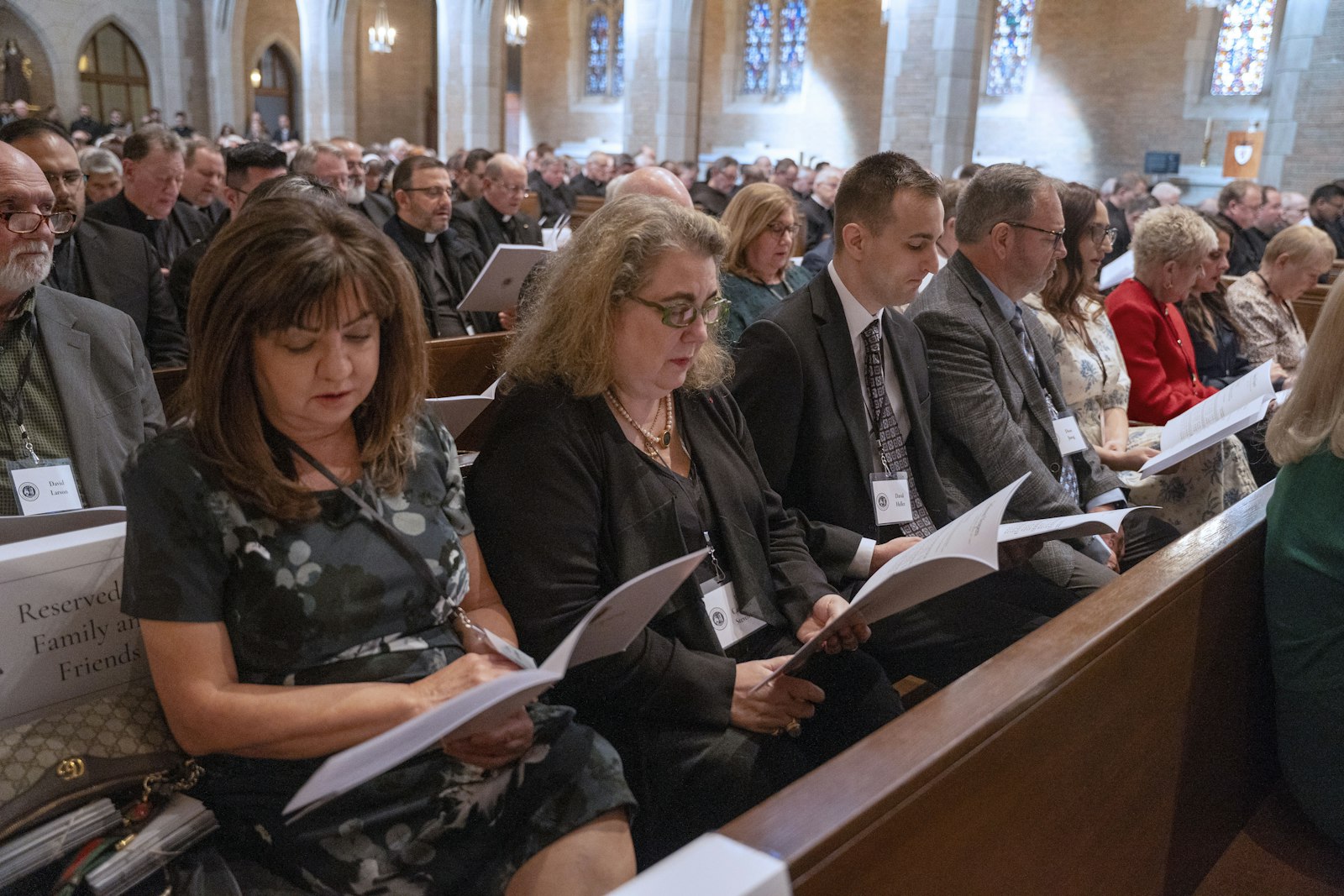 Archbishop-designate Weisenburger's family and friends, as well as dignitaries including U.S. Rep Debbie Dingell, Oakland County Executive Dave Coulter, state Rep. Joseph Pavlov and Casey Kreiner, a representative for state Rep. Anne Bollin, were some of those in attendance during the vespers service. (Valaurian Waller | Detroit Catholic)