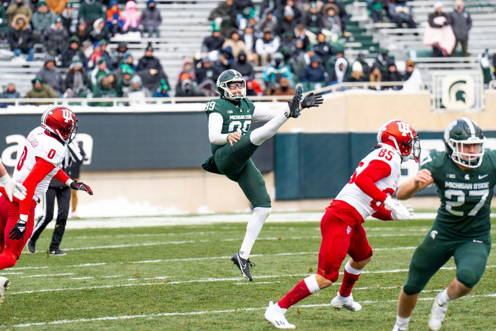 Baringer, a walk-on player, developed into the Big Ten conference’s best punter by the time he was a red-shirt senior in 2021.