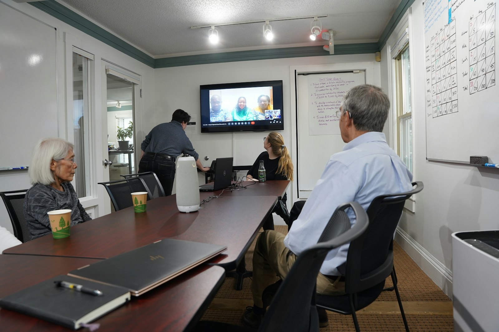 International Samaritan board members meet with the team on the ground in Ethiopia, discussing plans for International Samaritan's expansion in east Africa and the goals for the organization's extended presence in the area.