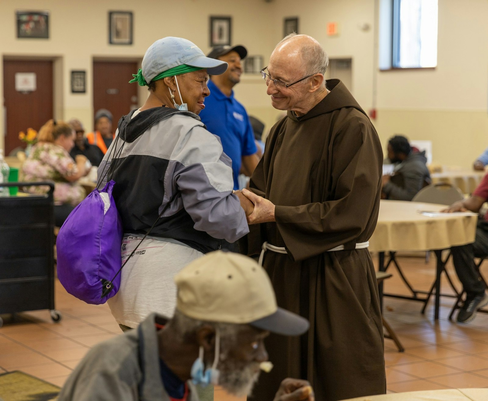 Bro. Malloy insists ministry is a "two-way street," adding volunteers are blessed by the relationships they form with the soup kitchen's guests.