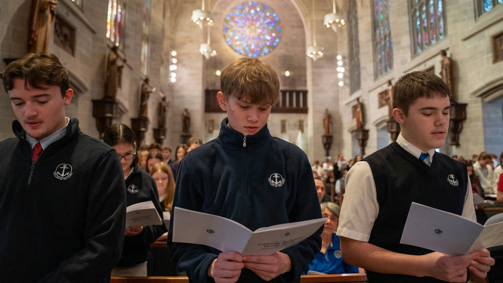 Subjects like math, reading, social studies and history all help a student become the "best version of themself," but every academic pursuit is ultimately at the service of becoming a better disciple of Christ, Archbishop Vigneron said.