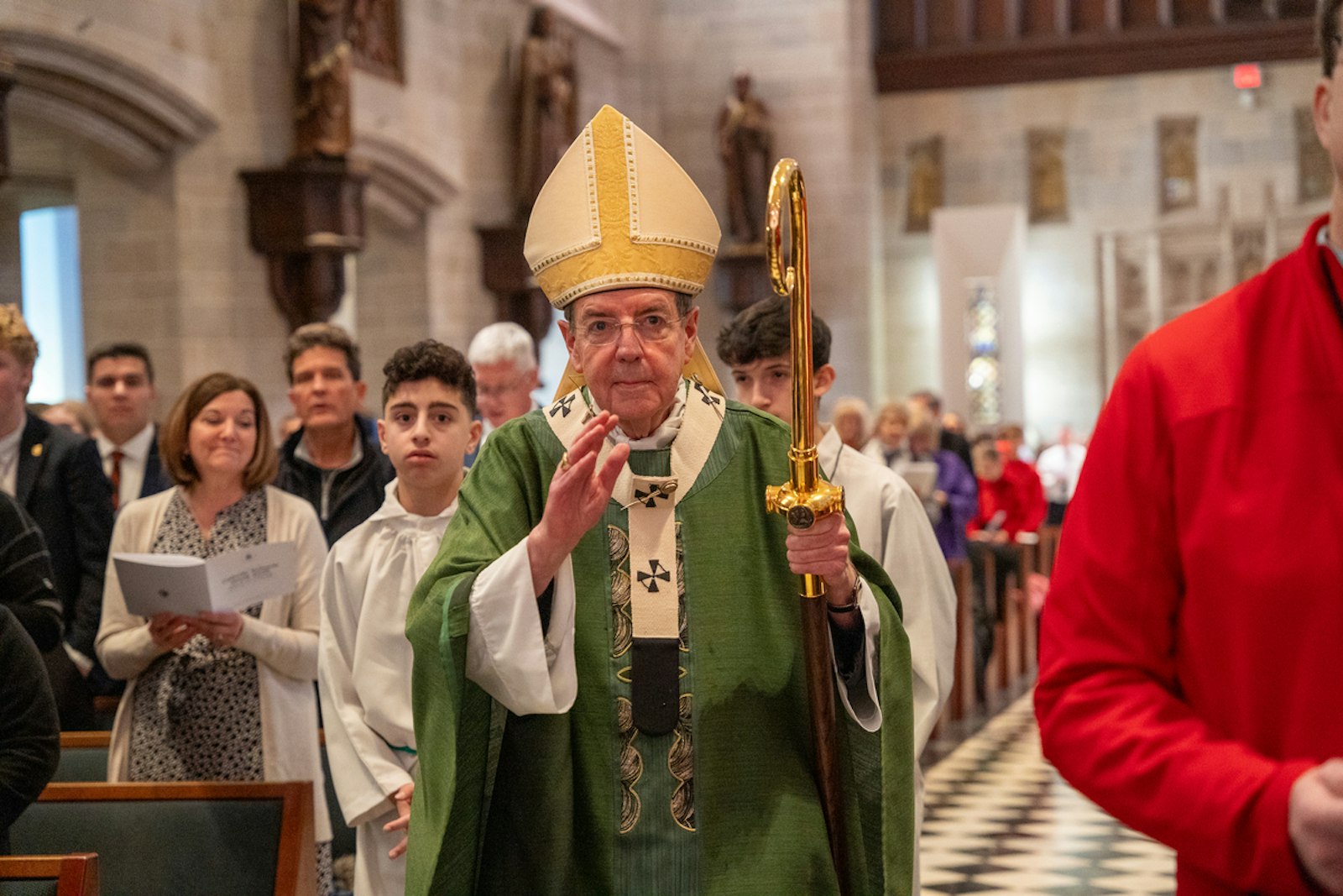 Archbishop Vigneron told the students if the goal of education is to "be the best you can be," the goal of Catholic education is to become a saint, the highest achievement of the Christian life.