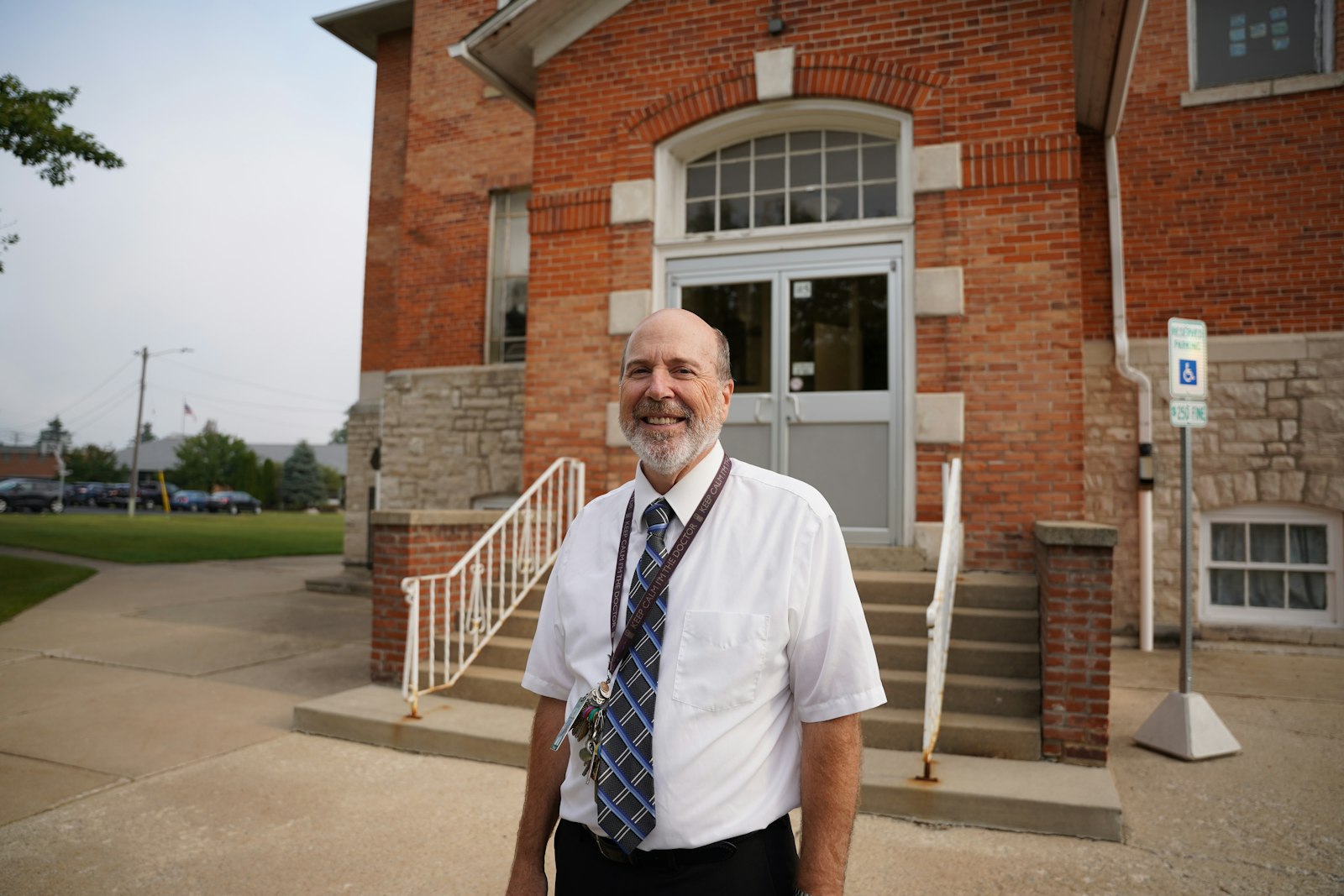 Carl Lenze, principal of St. Patrick School in Carleton, said he's consistently amazed at the dedication and support of the small rural town of Carleton, where even parents whose children no longer attend St. Patrick step up to volunteer and support the school's future. (Daniel Meloy | Detroit Catholic)