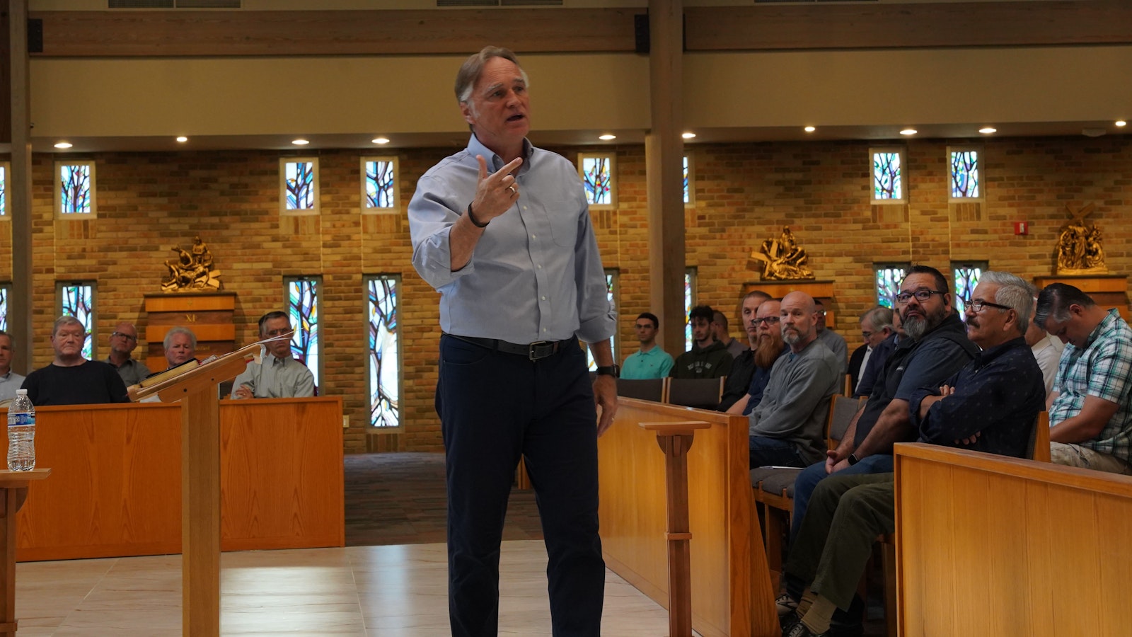 Peter Herbeck of Renewal Ministries encourages men to live sacramental lives, bringing their families to Mass and being holy examples of Christian masculinity for their families.