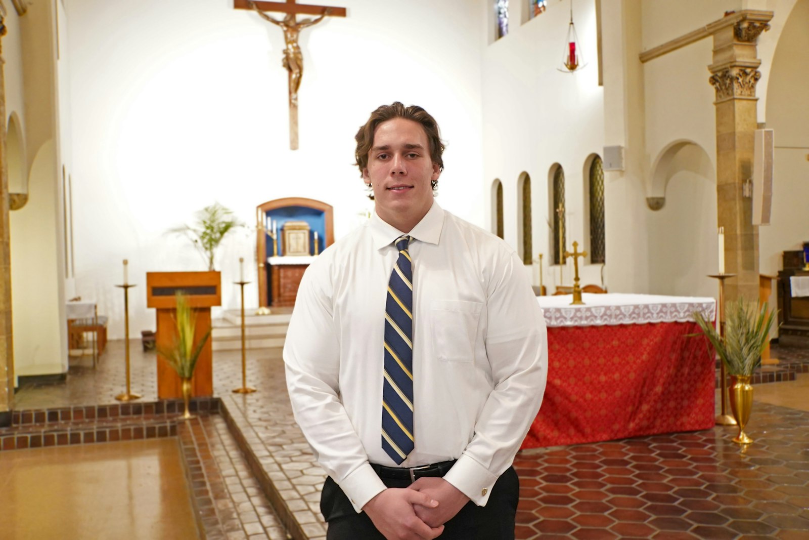 Wayne State student Charles Wesley said he rediscovered the faith in the past two years, with the help of his father and his roommates, who invited him to a Bible study. He described the OCIA process at Detroit Catholic Campus Ministry as "night and day" from when he was in catechism class in middle school.
