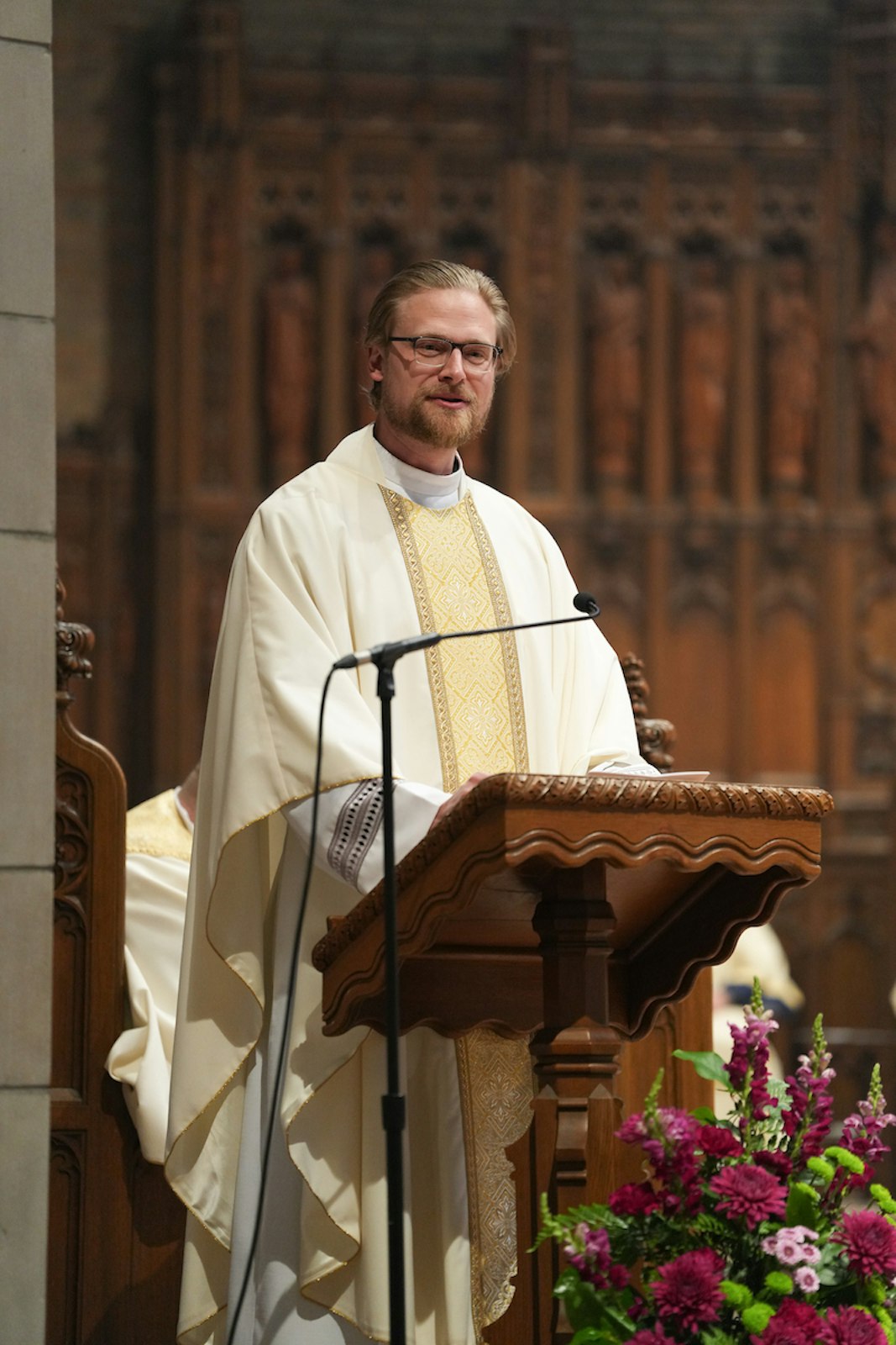 Fr. Zach Mabee of the Diocese of Lansing, a member of the philosophy faculty and pre-theology priestly formation team at Sacred Heart Major Seminary, told graduates that it is Jesus Christ who remains the primary reason for Sacred Heart Major Seminary.