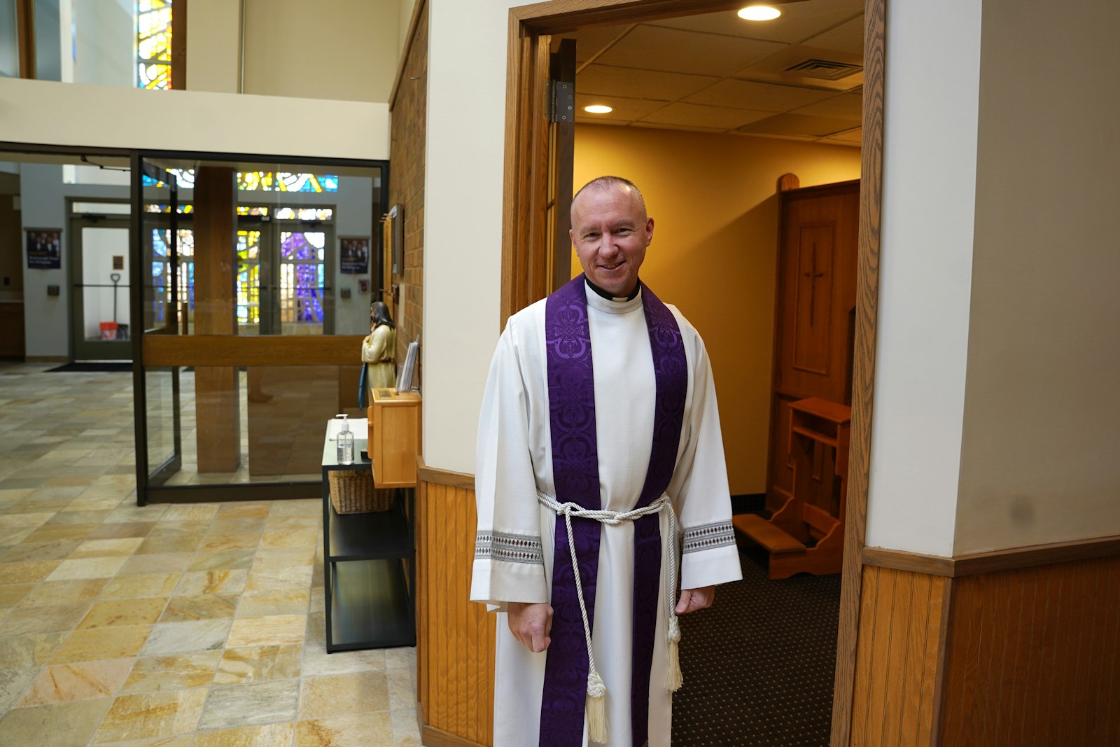 Fr. Dawson said he encourages people to come to confession even if they haven't been in quite some time, or ever, adding he's not there to judge someone's sins, but to help them encounter God's abundant mercy.