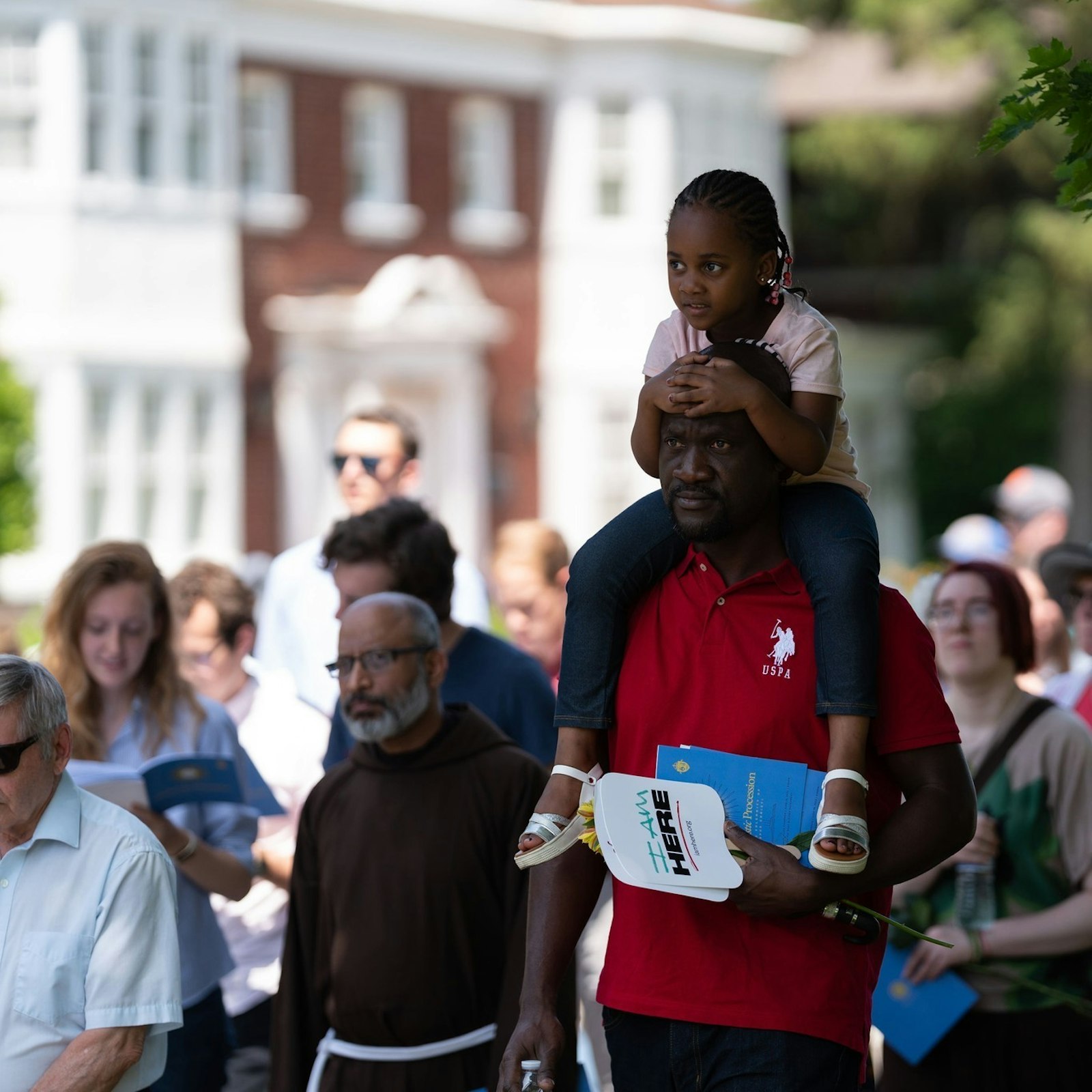 Hundreds participated in the procession, including parents with little children, religious, priests and seminarians. The three-year Eucharistic revival is an effort to spark devotion and bolster Catholics' faith in the Real Presence. (Melanie Reyes | Special to Detroit Catholic)