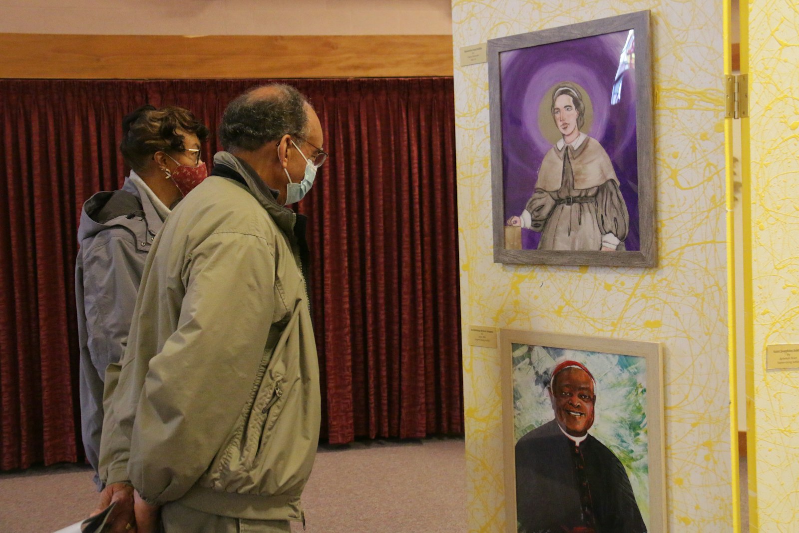 Auxiliary Bishop Gerard W. Battersby announced the works of art on display at St. Suzanne/Our Lady of Gate Heaven will make up a traveling exhibit available to parishes throughout the Archdiocese of Detroit to promote more Black representation in sacred art and to spark conversations about race and racial relations in the local Church.