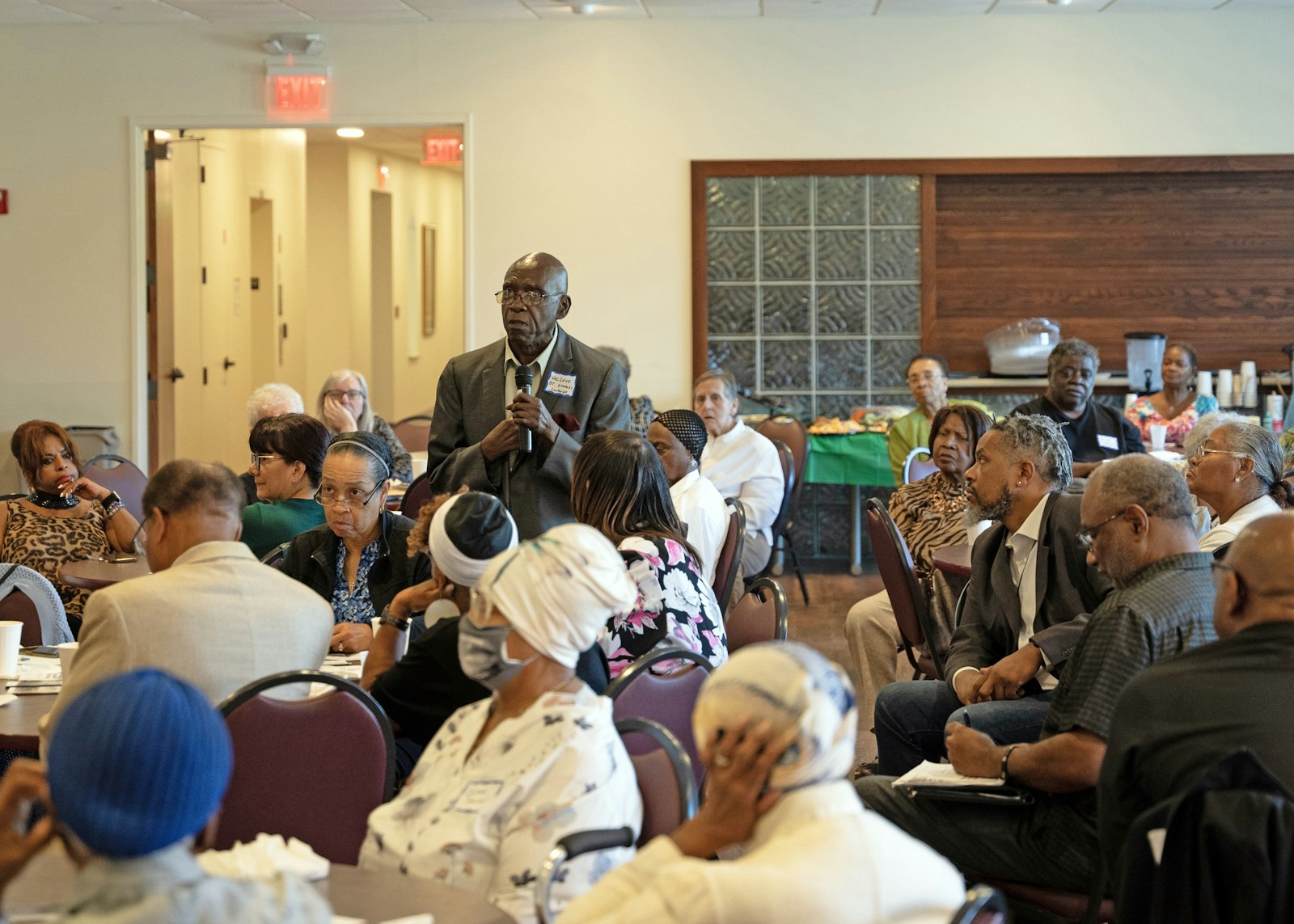 While most of the event was spent listening to Bishop Perry, audience members had a chance to ask questions, make comments and discuss the document amongst themselves.