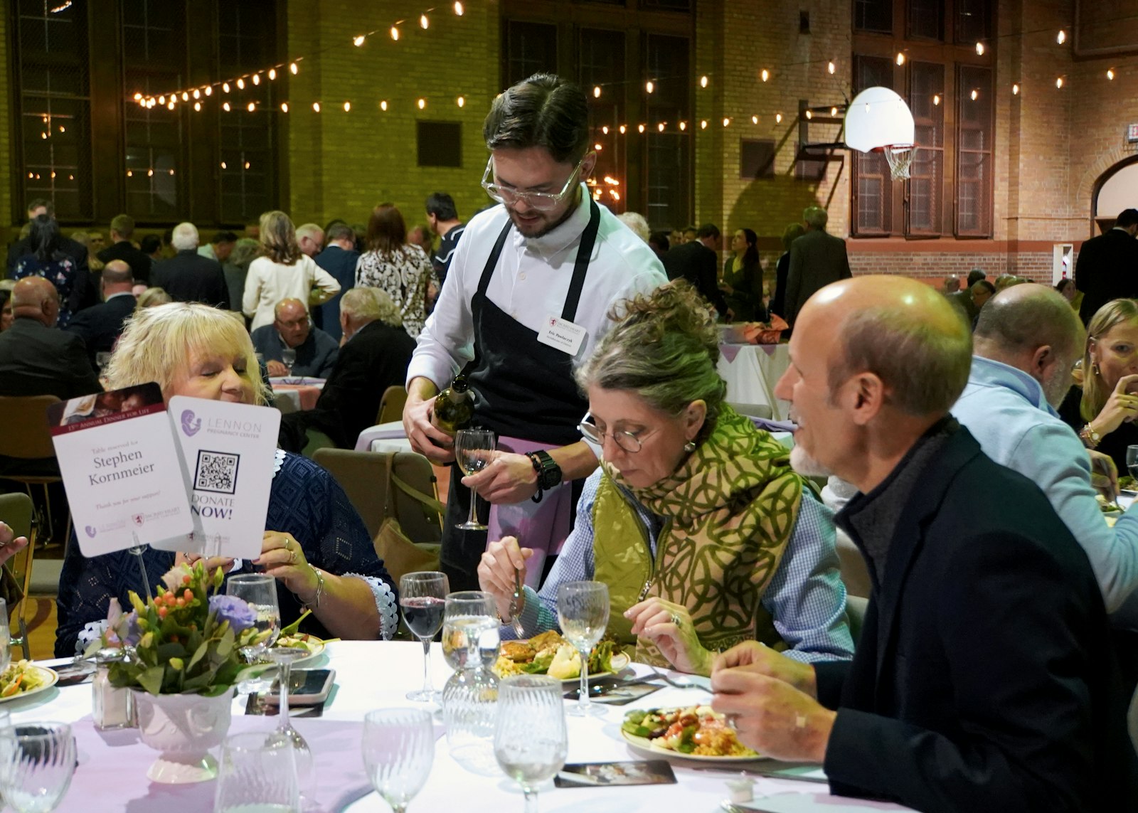 The annual dinner began with Mass celebrated by Detroit Auxiliary Bishop Robert J. Fisher, followed by a dinner complete with a musical serenade from a seminarian-led band, "The Ultrasounds," and a 50/50 raffle.