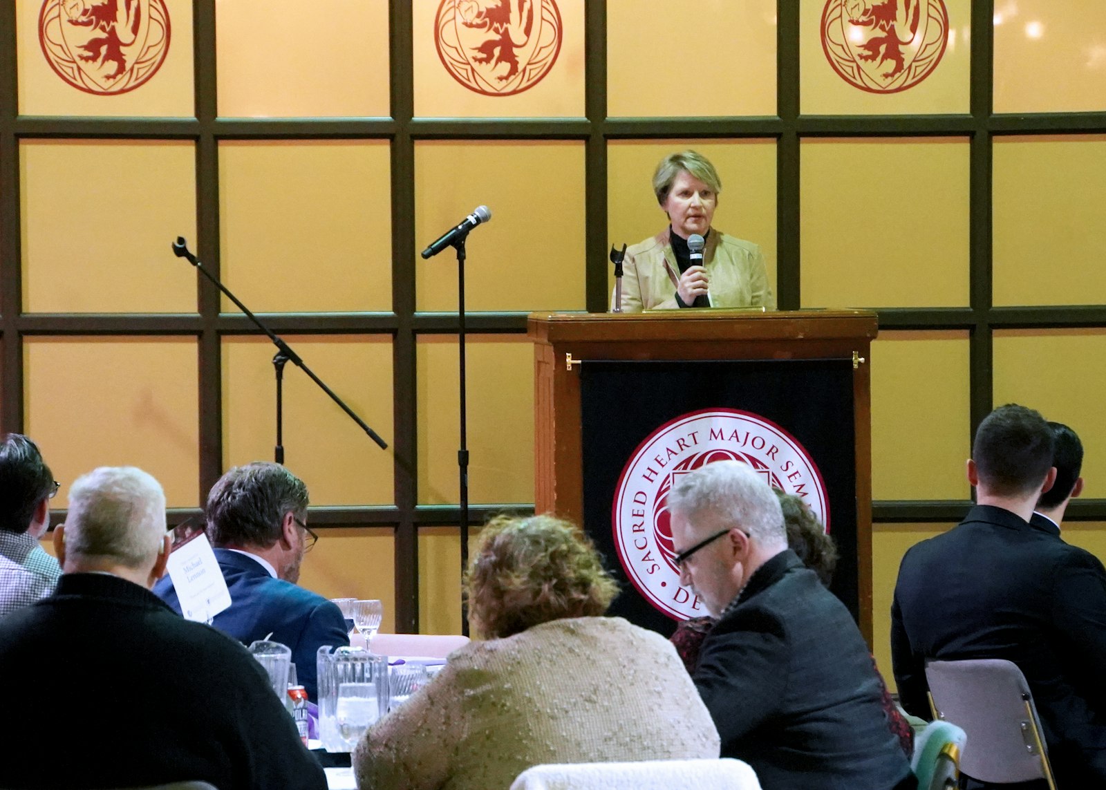 Mariann Bolton, executive director of the Lennon Center, thanked the seminarians in her remarks and assured them of her prayers.