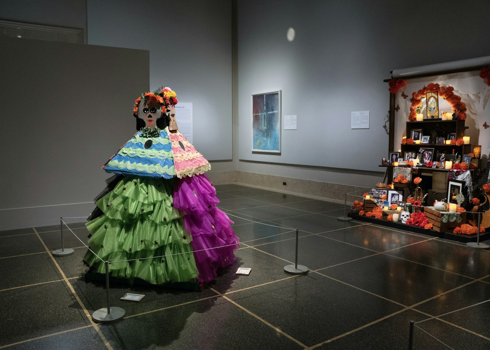 The Regina students' display was among a dozen or so ofrendas chosen to be displayed this year at the Detroit Institute of Arts. It will remain up until Nov. 5.