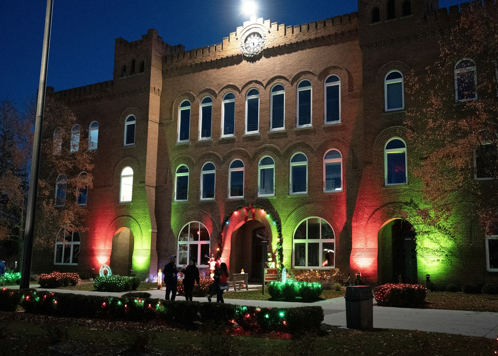 Over the last several years, the lights have become part of a larger celebration that brings current and former students together. (Gabriella Patti | Detroit Catholic)