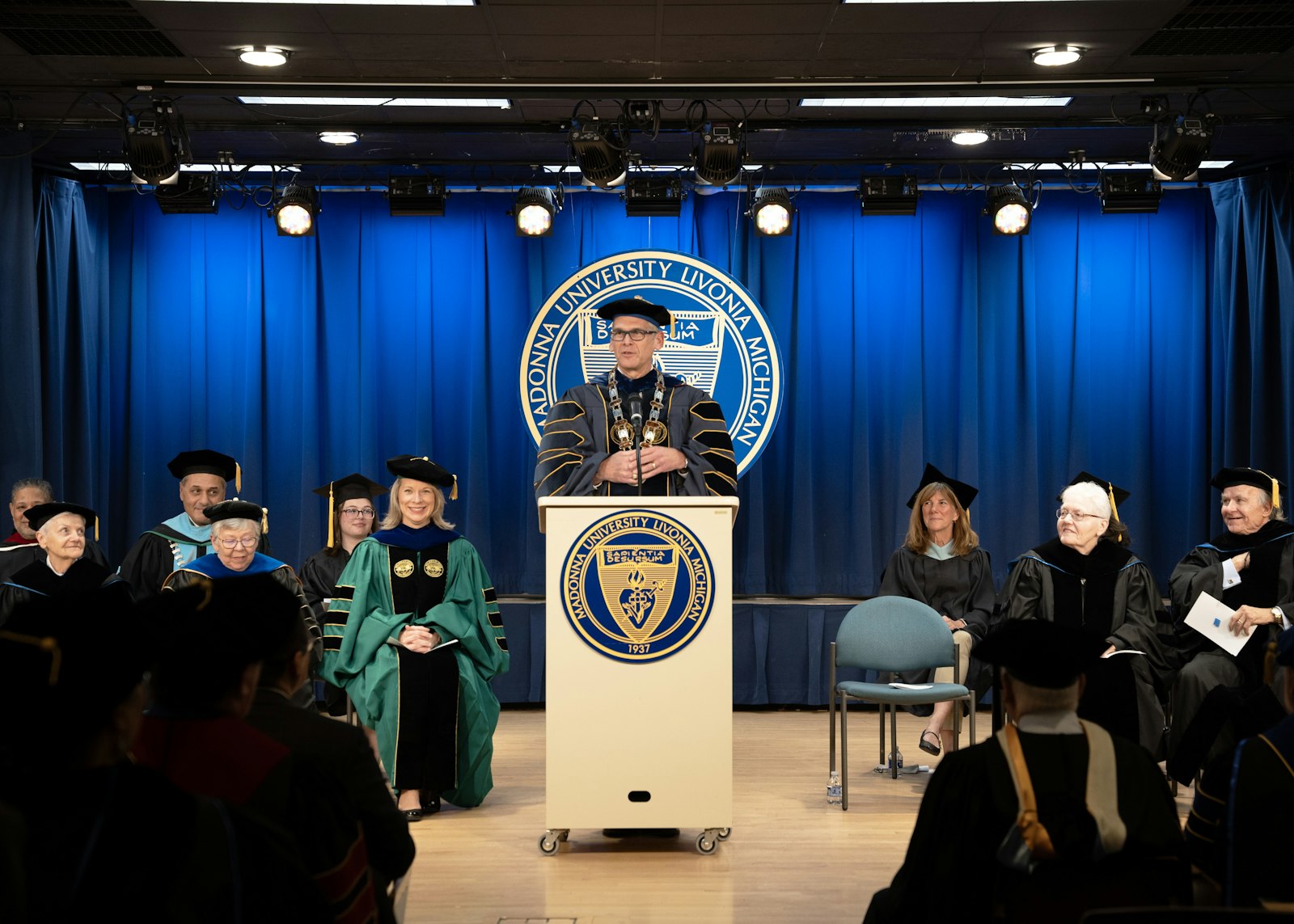 Dougherty spoke about the outsized impact religious sisters have played in the education landscape of North American over the past century, particularly in institutions of higher learning such as Madonna.