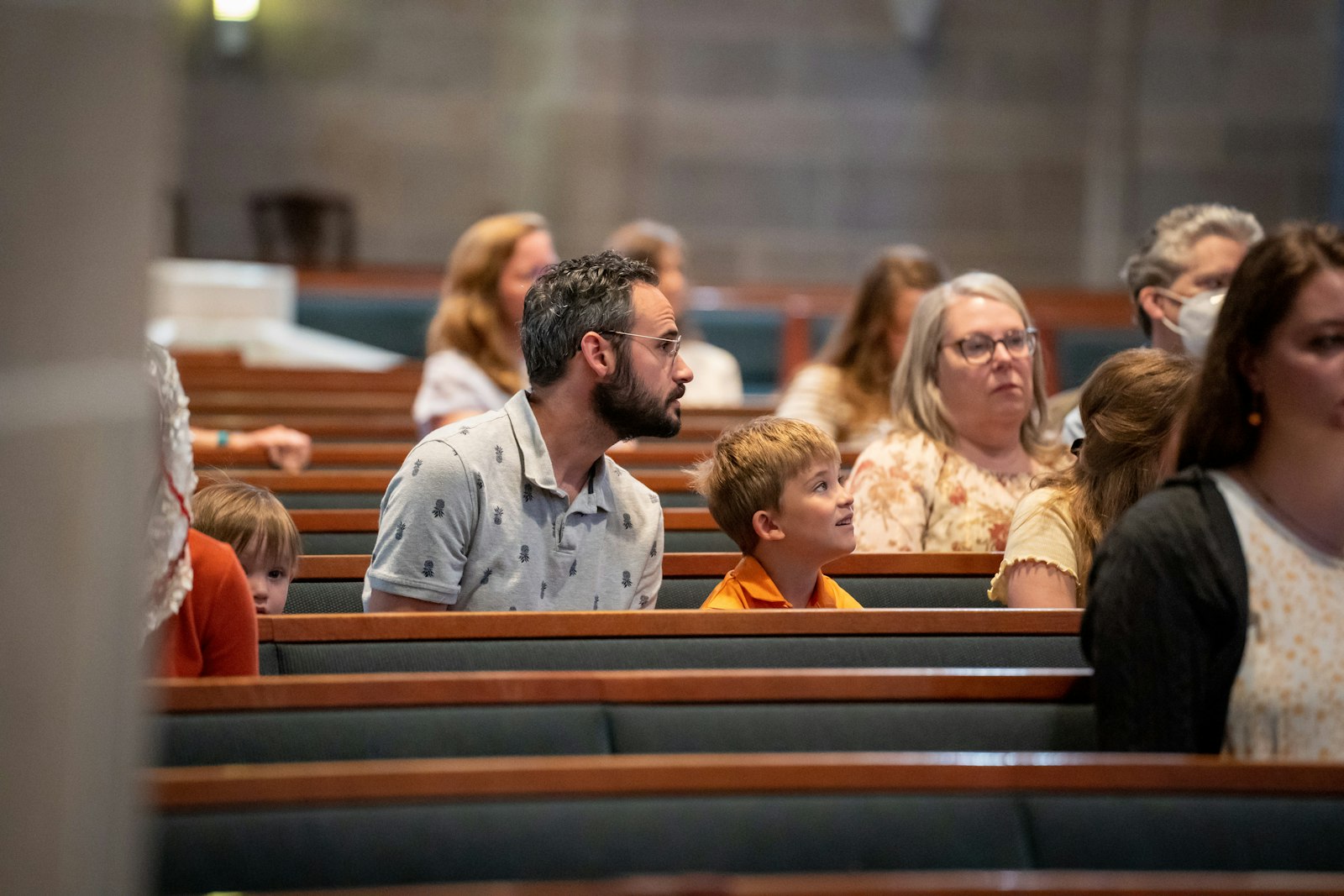 The archbishop urged the faithful to pray particularly that the Holy Spirit will give men who are called and who are being attentive to the call the gift of courage.