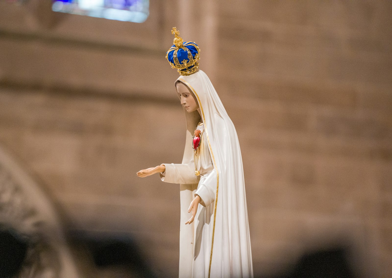 Pope Francis encouraged bishops from around the world to join him in prayer March 25, as the Holy Father led a consecration from St. Peter's Basilica. Pictured is a statue of the Blessed Virgin Mary, on loan to the cathedral from the Our Lady of Fatima Shrine in Riverview.