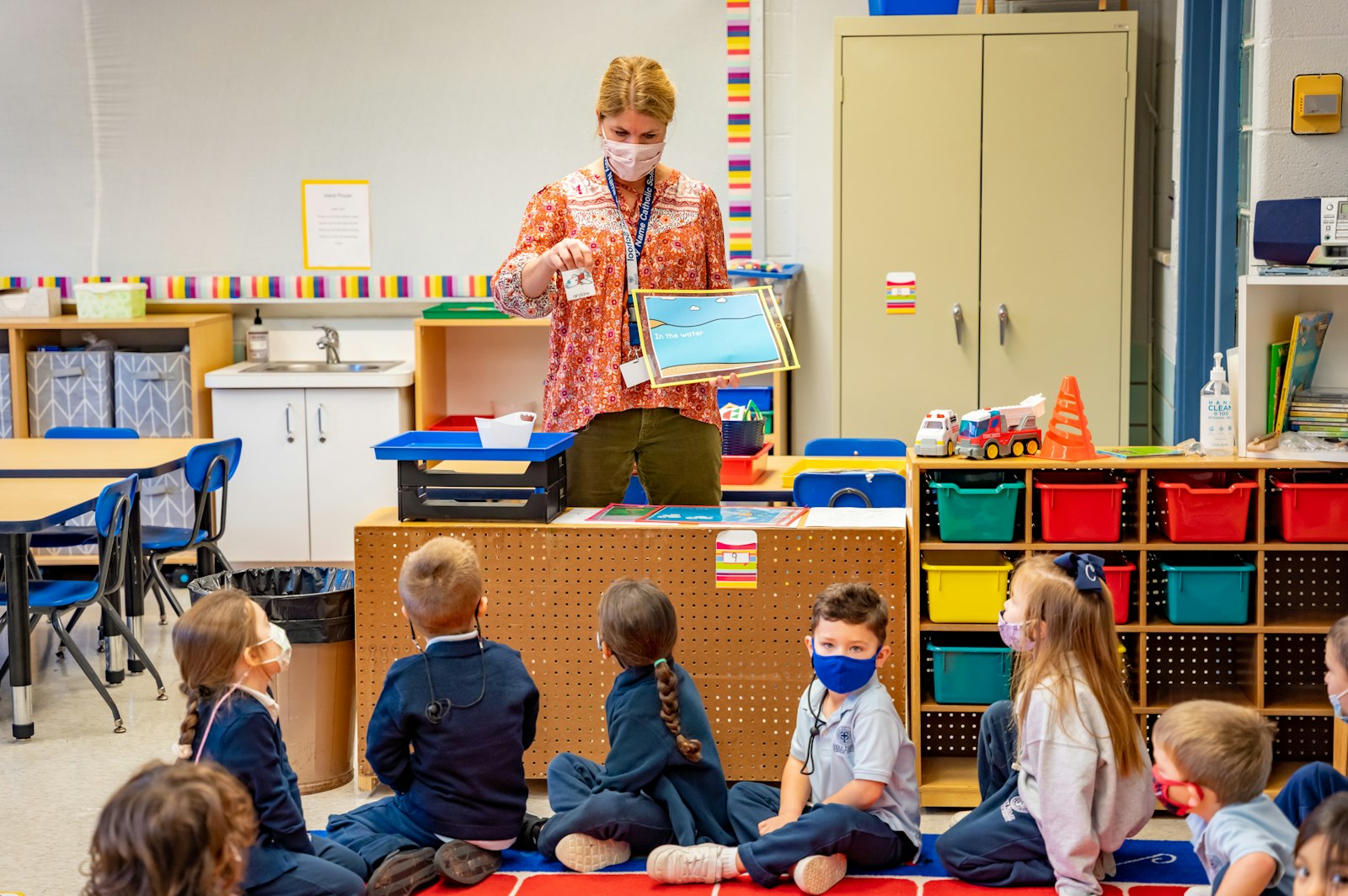 Students at Holy Name Catholic School in Birmingham participate in a lesson in early November. Holy Name has added about 100 students to its rolls over the past two years, with many grade levels full, administrators say.