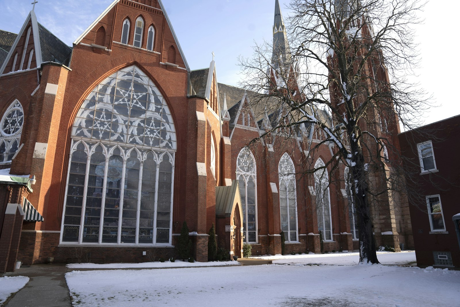 In addition to the roof, the parish is raising money to restore its historic stained-glass windows, a project that can’t be fully undertaken until a secure roof is in place.