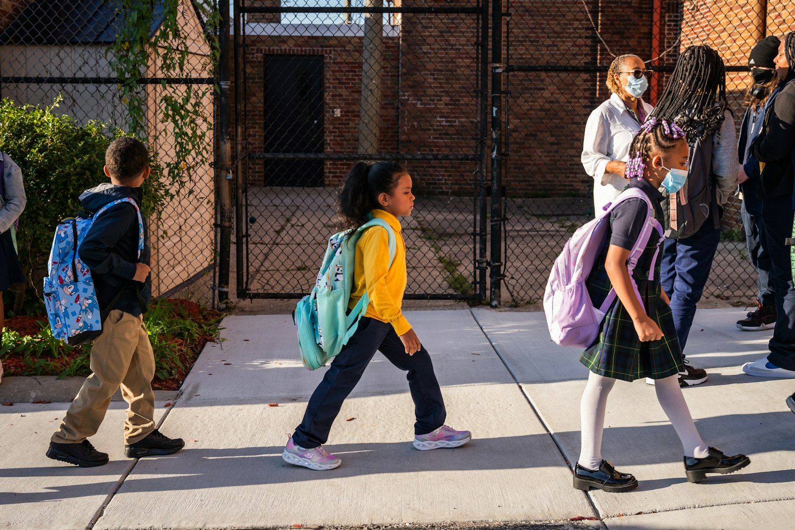 The community has rallied around the school, helping to upgrade and beautify the building. Detroit Councilman James Tate helped the school get a new sidewalk.